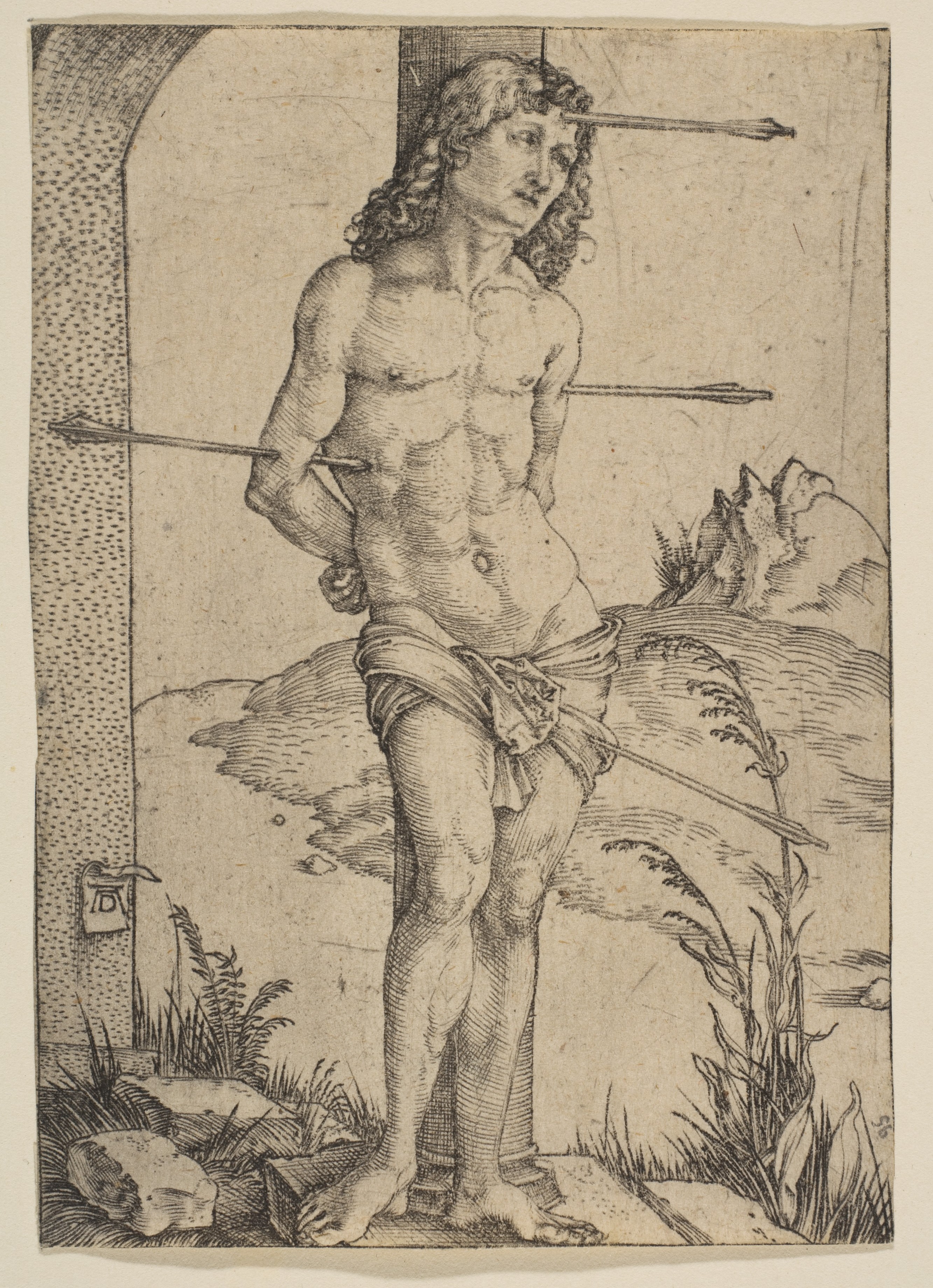 Saint Sebastian Bound to the Column by Albrecht Dürer