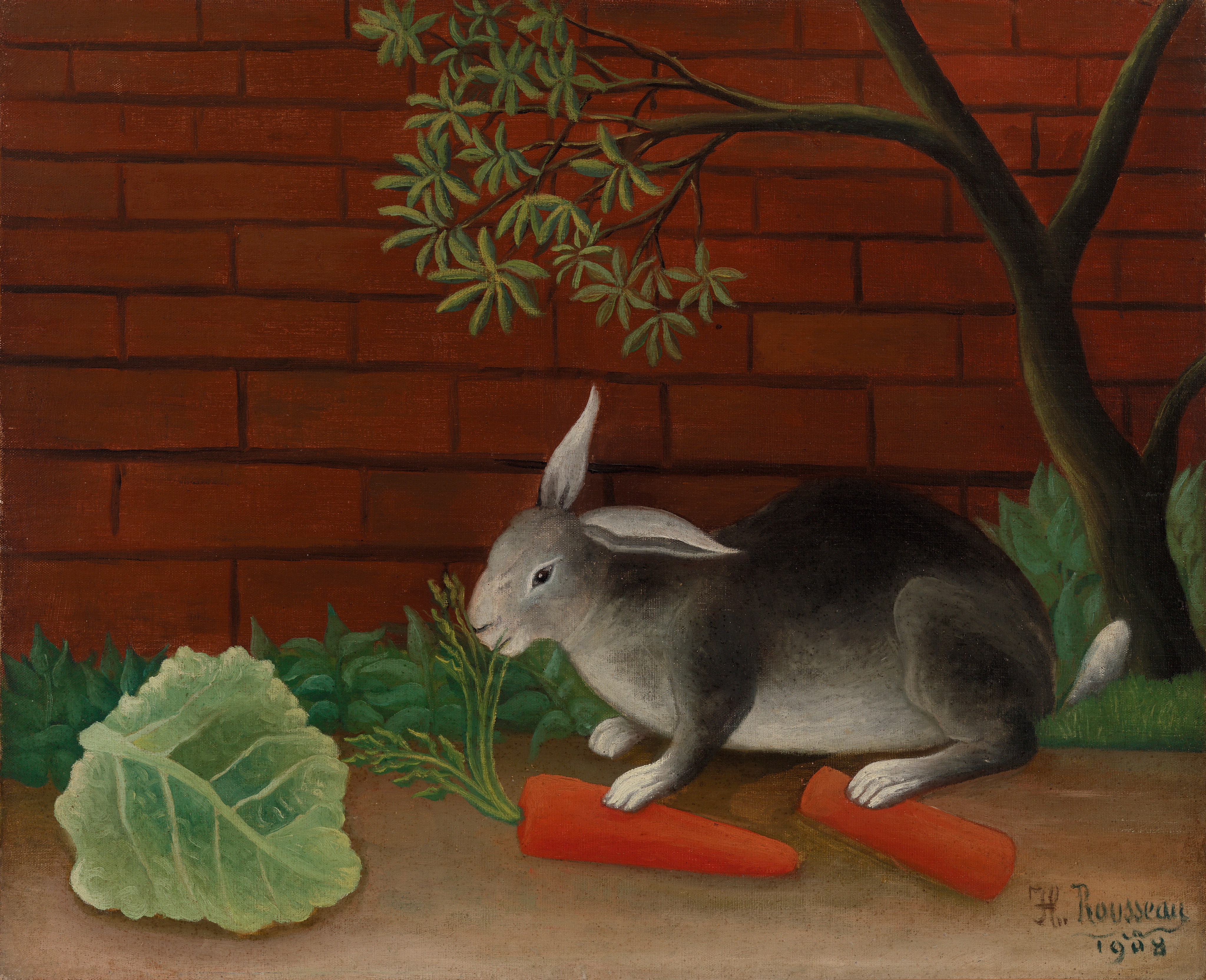 The Rabbit's Meal (Le repas du lapin) by Henri Rousseau