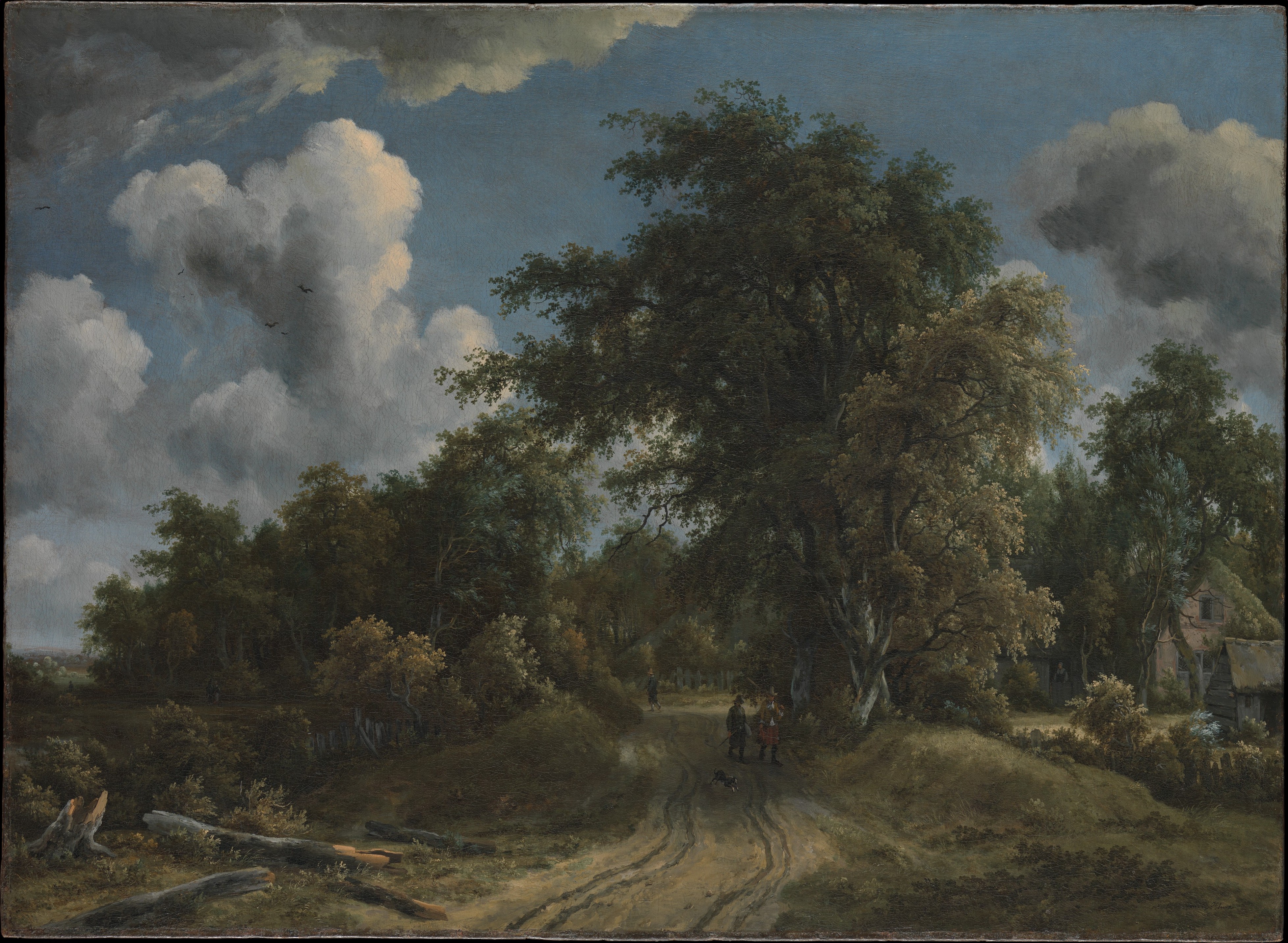 Woodland Road by Meyndert Hobbema