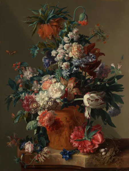 Vase of Flowers by Jan van Huysum