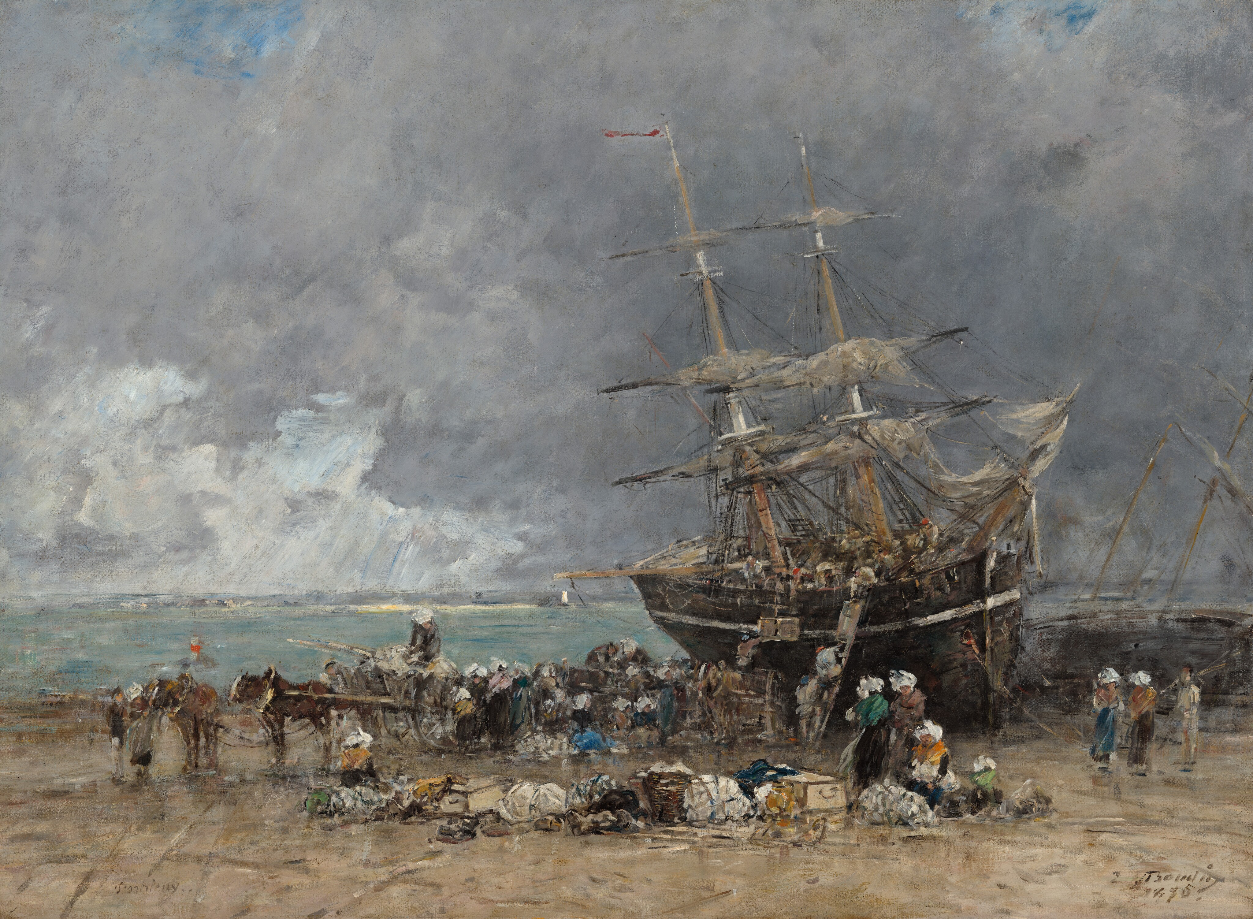 Return of the Terre-Neuvier by Eugène Boudin