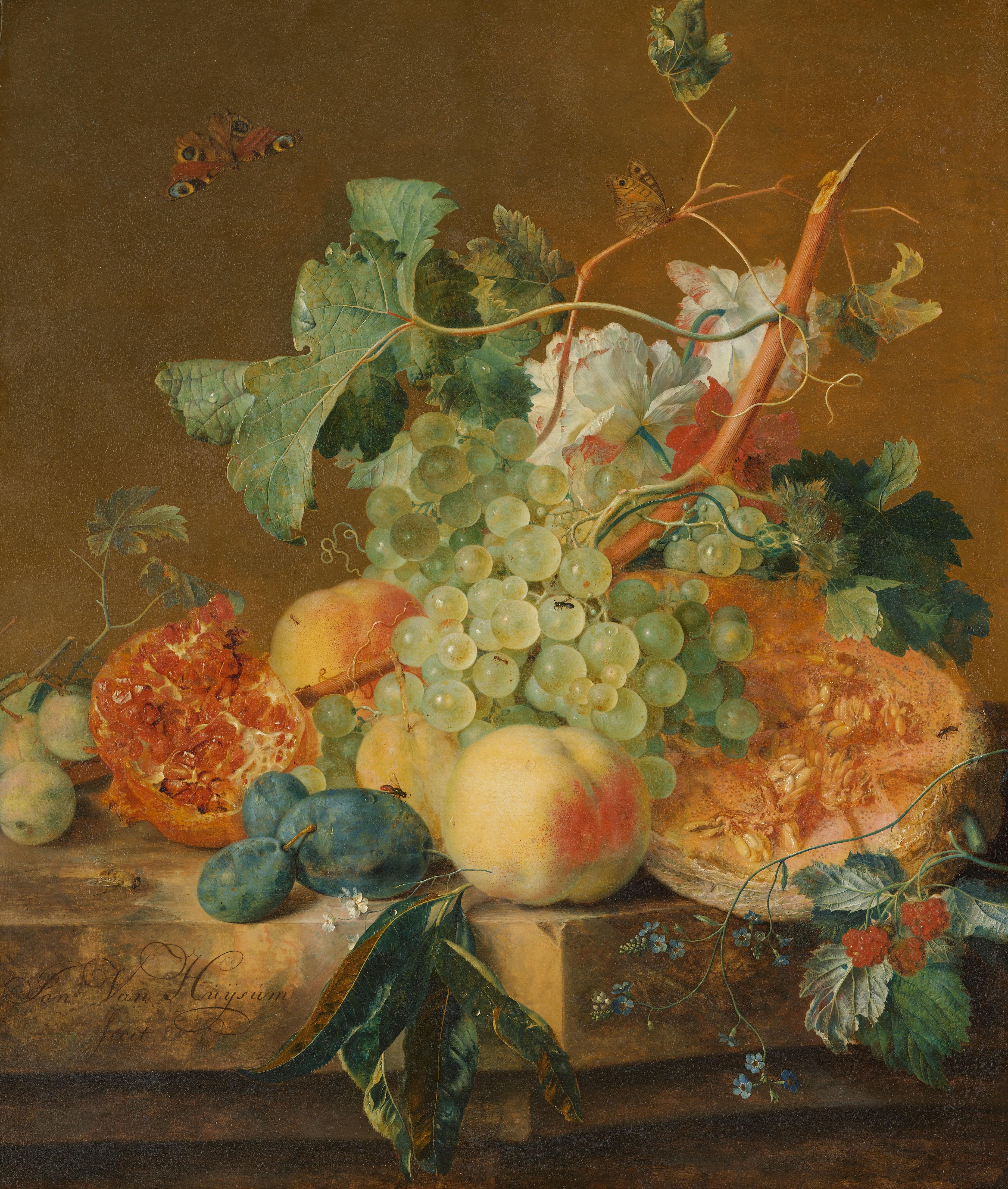 Still Life with Fruit by Jan van Huysum