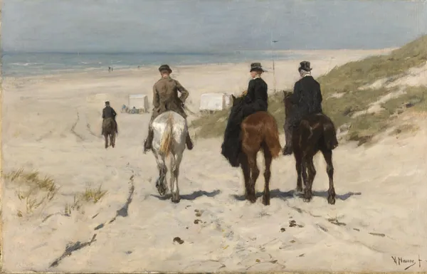 Morning Ride along the Beach by Anton Mauve