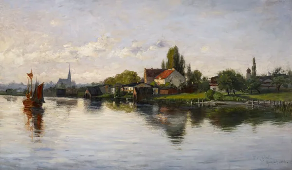 Village of Schliersee, Highlands by T.C. Steele
