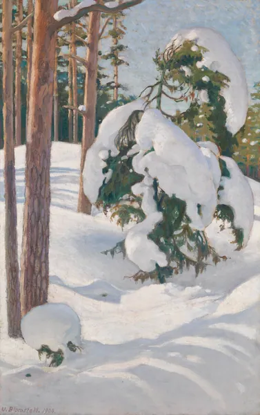 Winter Landscape by Väinö Blomstedt