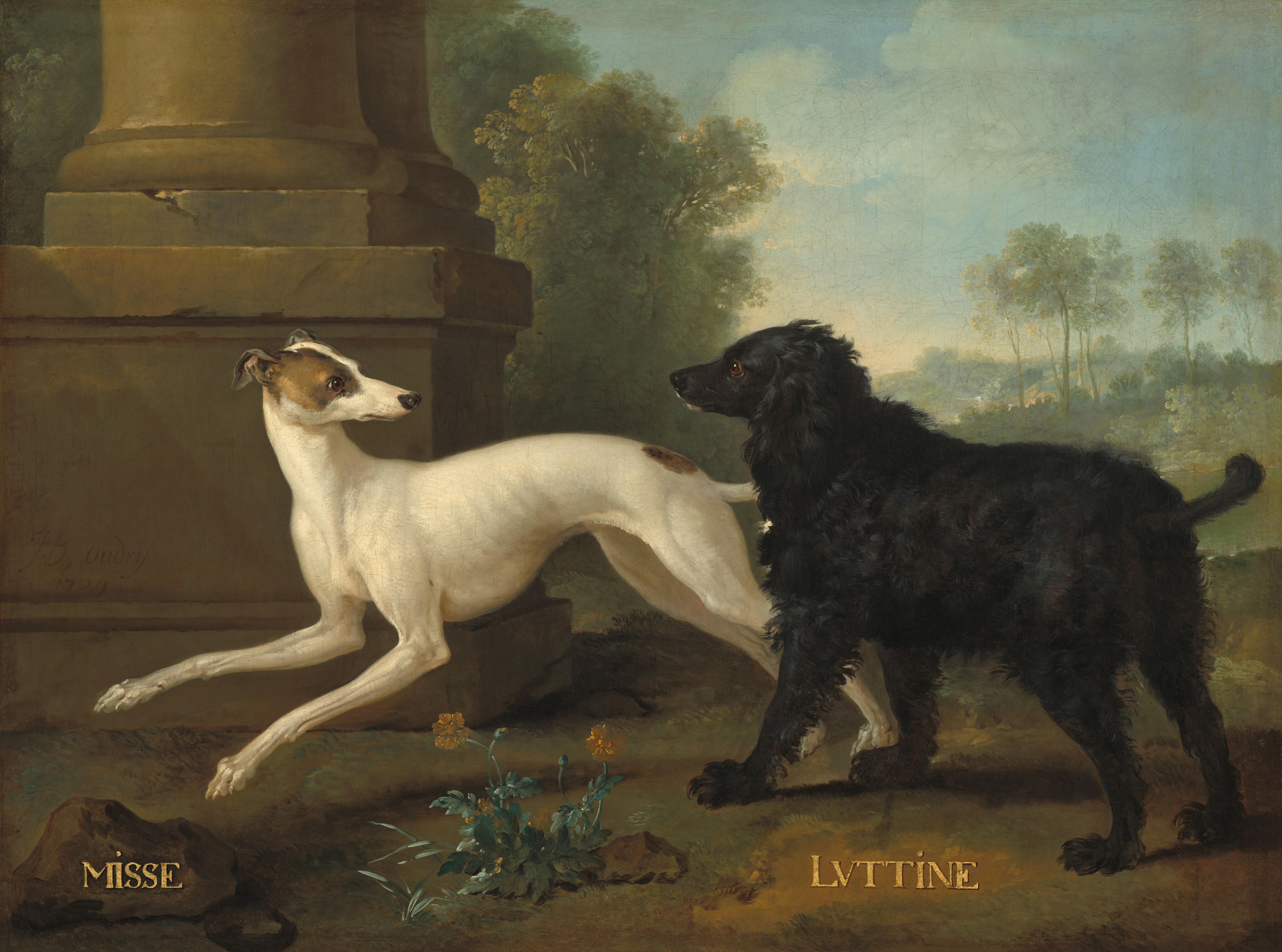 Misse and Luttine by Jean-Baptiste Oudry