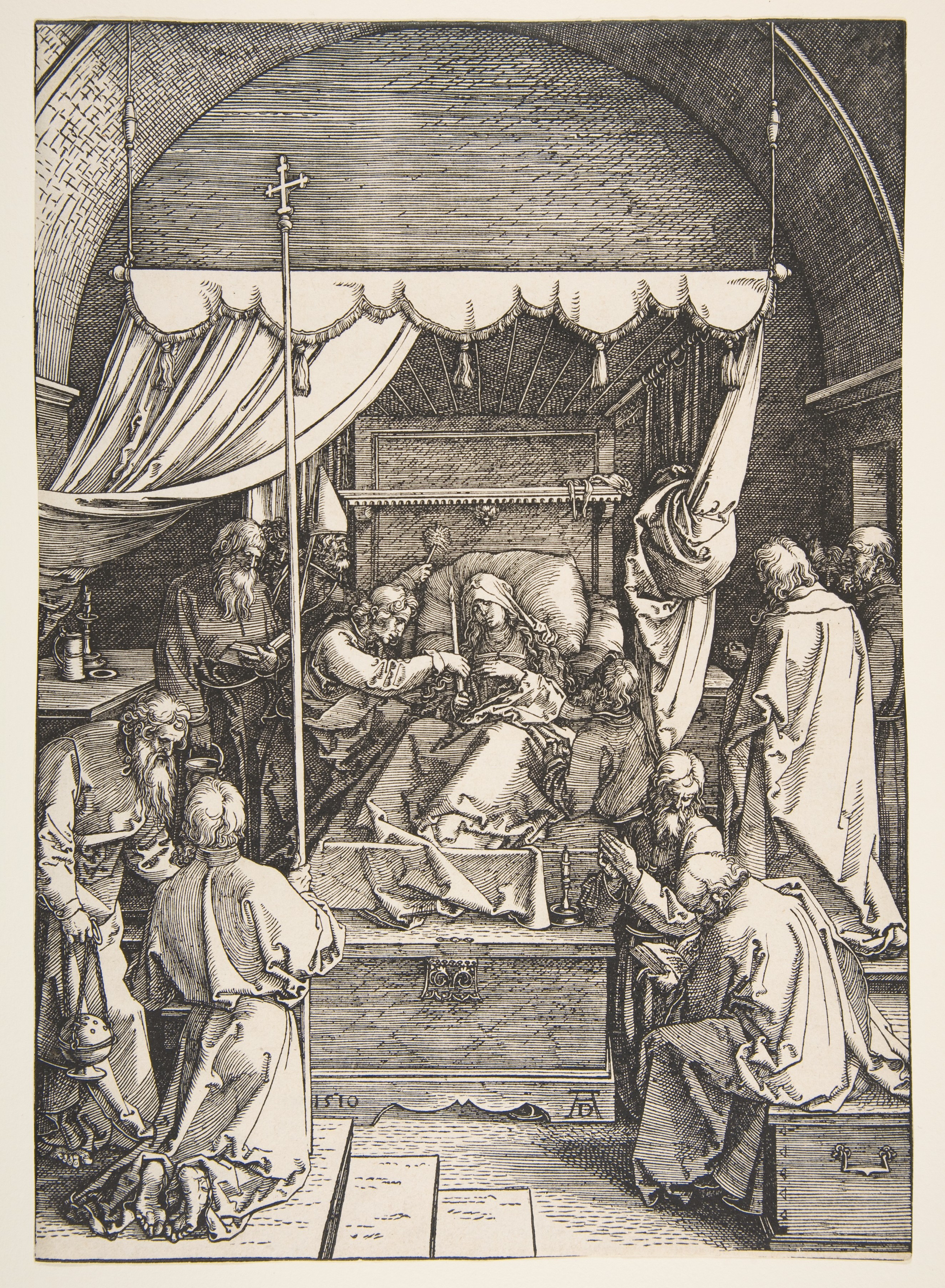 The Death of the Virgin, from the The Life of the Virgin by Albrecht Dürer