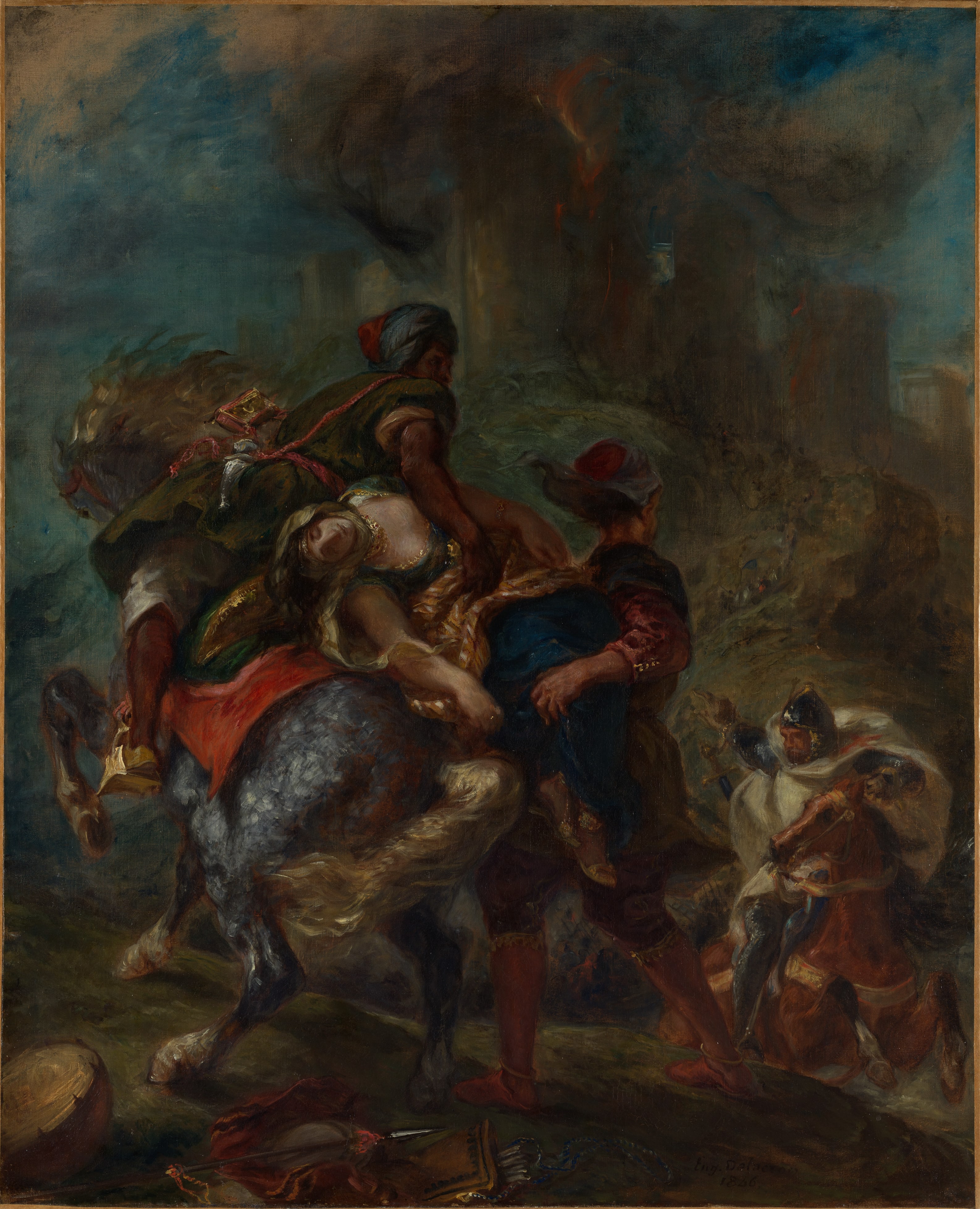 The Abduction of Rebecca by Eugène Delacroix