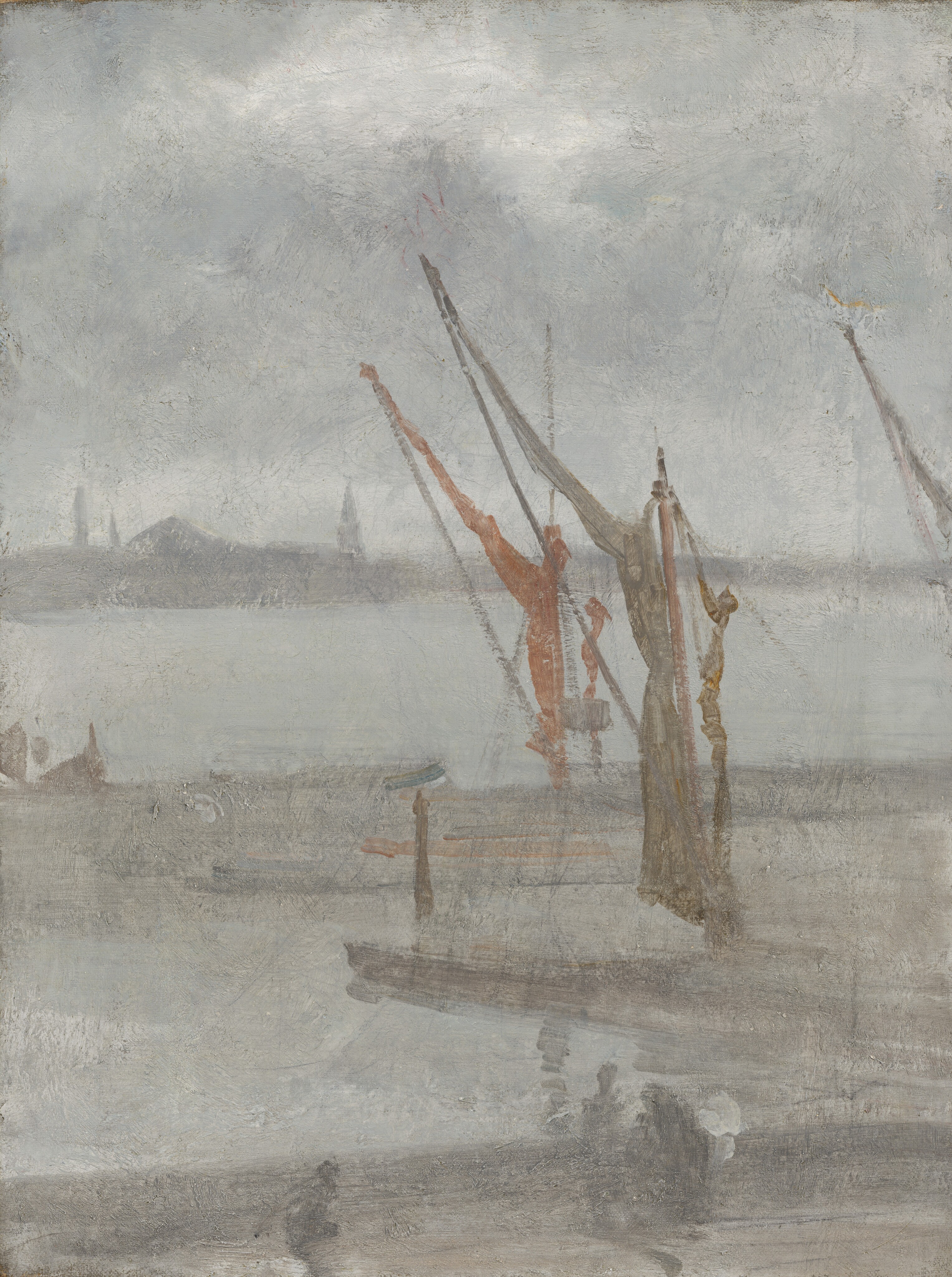 Grey and Silver: Chelsea Wharf by James McNeill Whistler