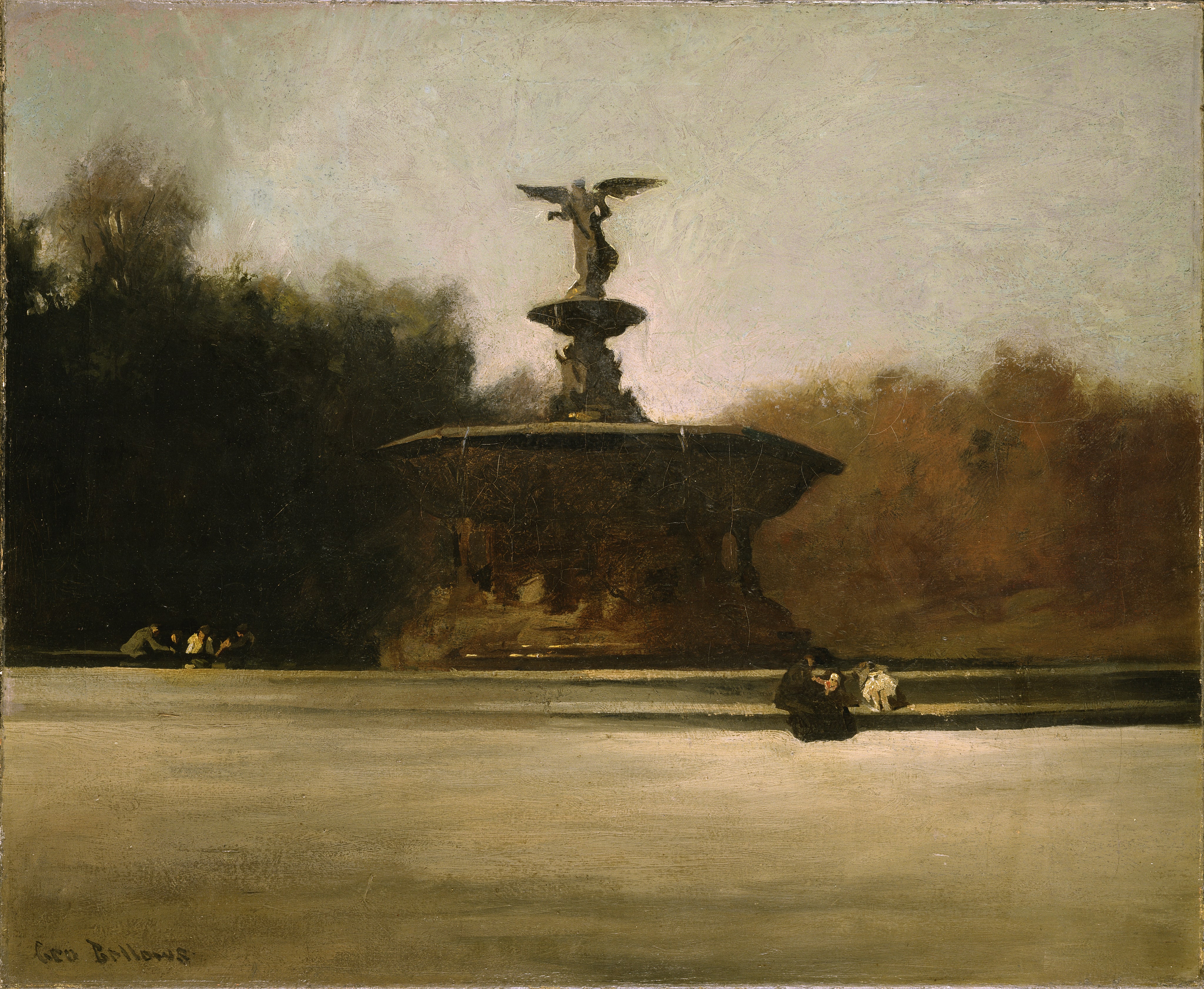 Bethesda Fountain (Fountain in Central Park) by George Wesley Bellows