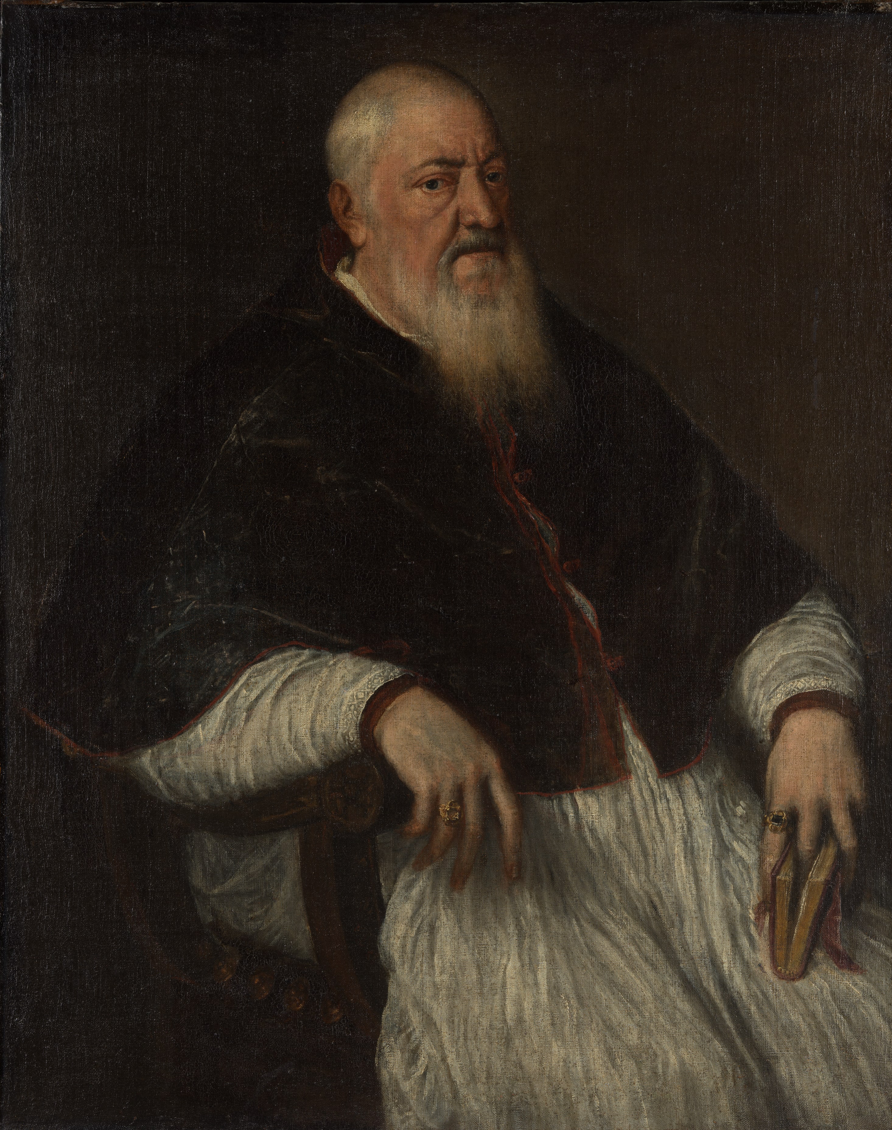 Filippo Archinto (born about 1500, died 1558), Archbishop of Milan by Titian (Tiziano Vecellio)