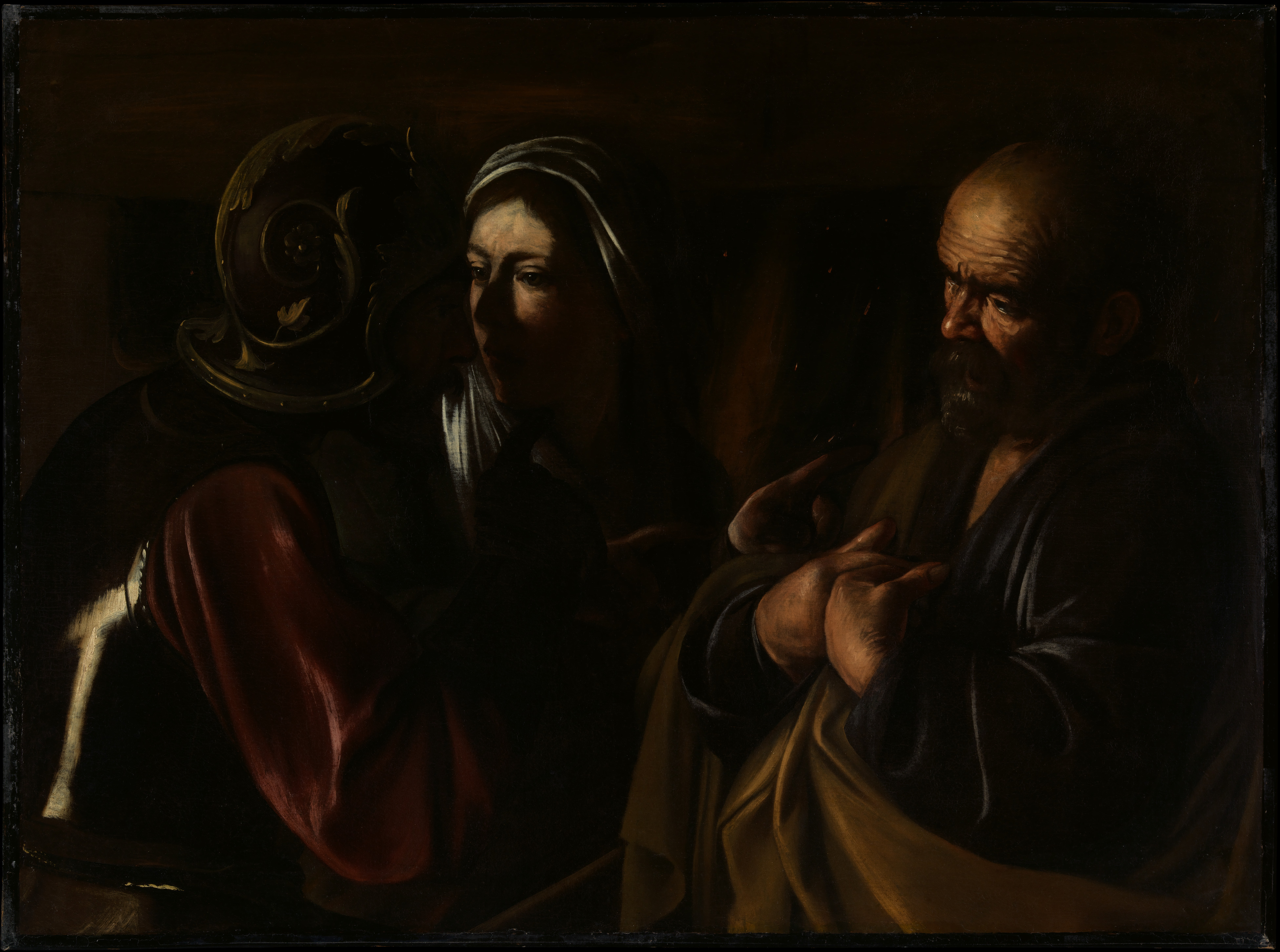 The Denial of Saint Peter by Caravaggio (Michelangelo Merisi)