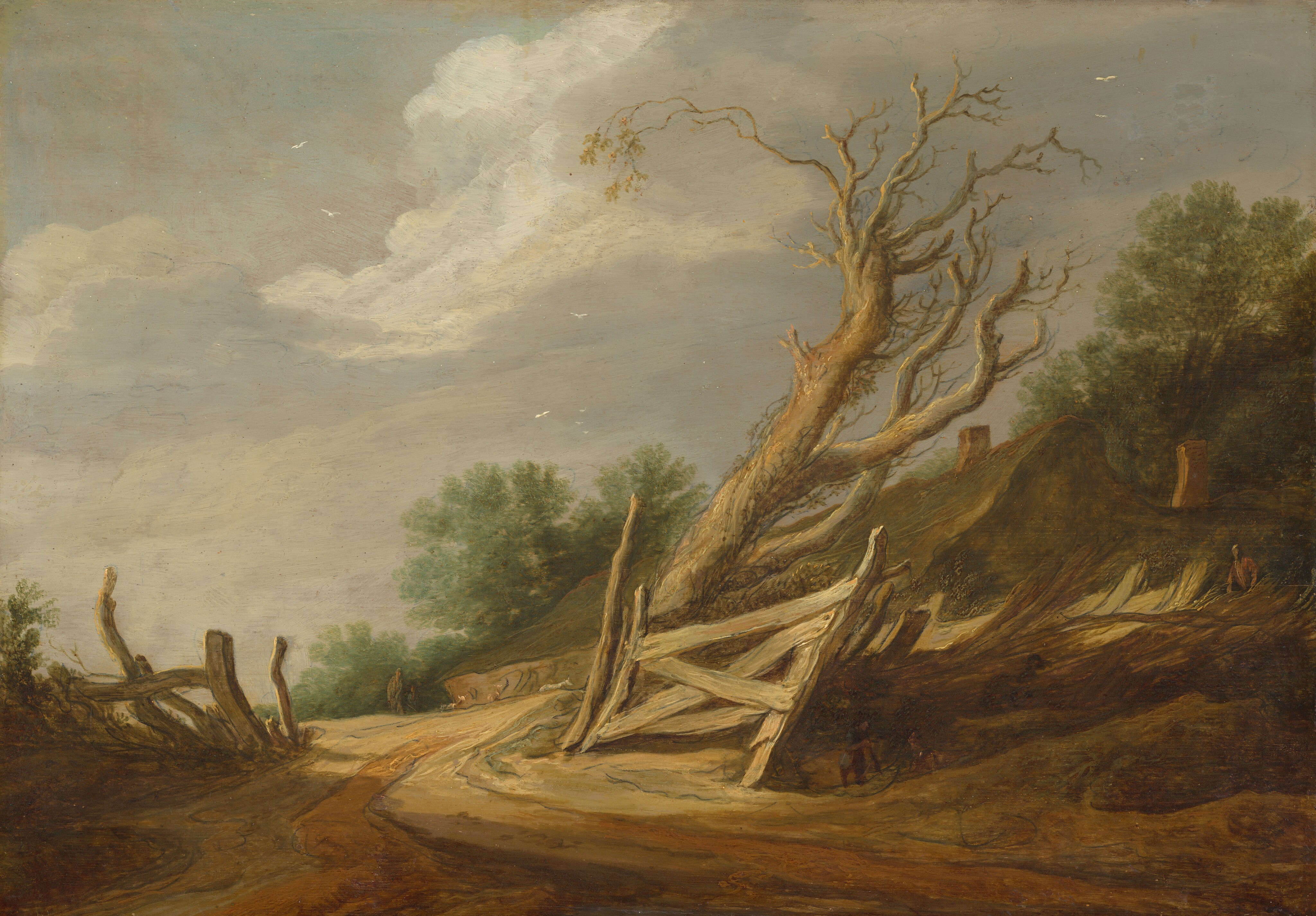 Landscape with Open Gate by Pieter Molijn