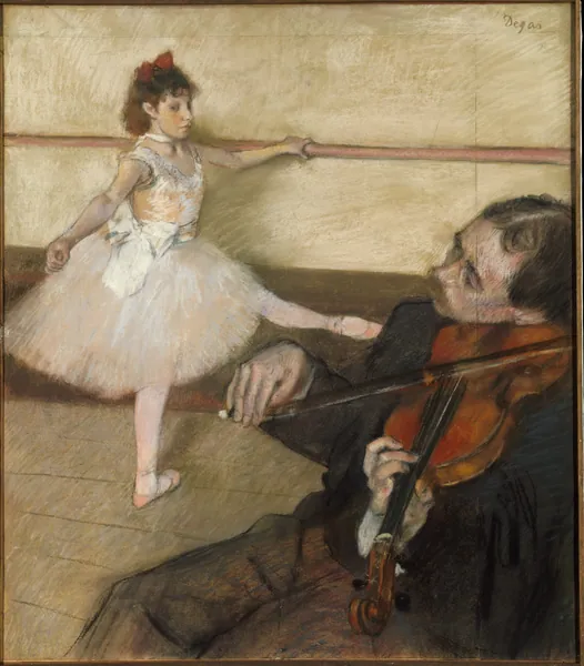 The Dance Lesson by Edgar Degas