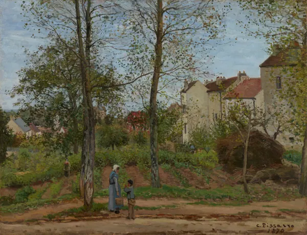 Landscape at Louveciennes (Autumn) by Camille Pissarro