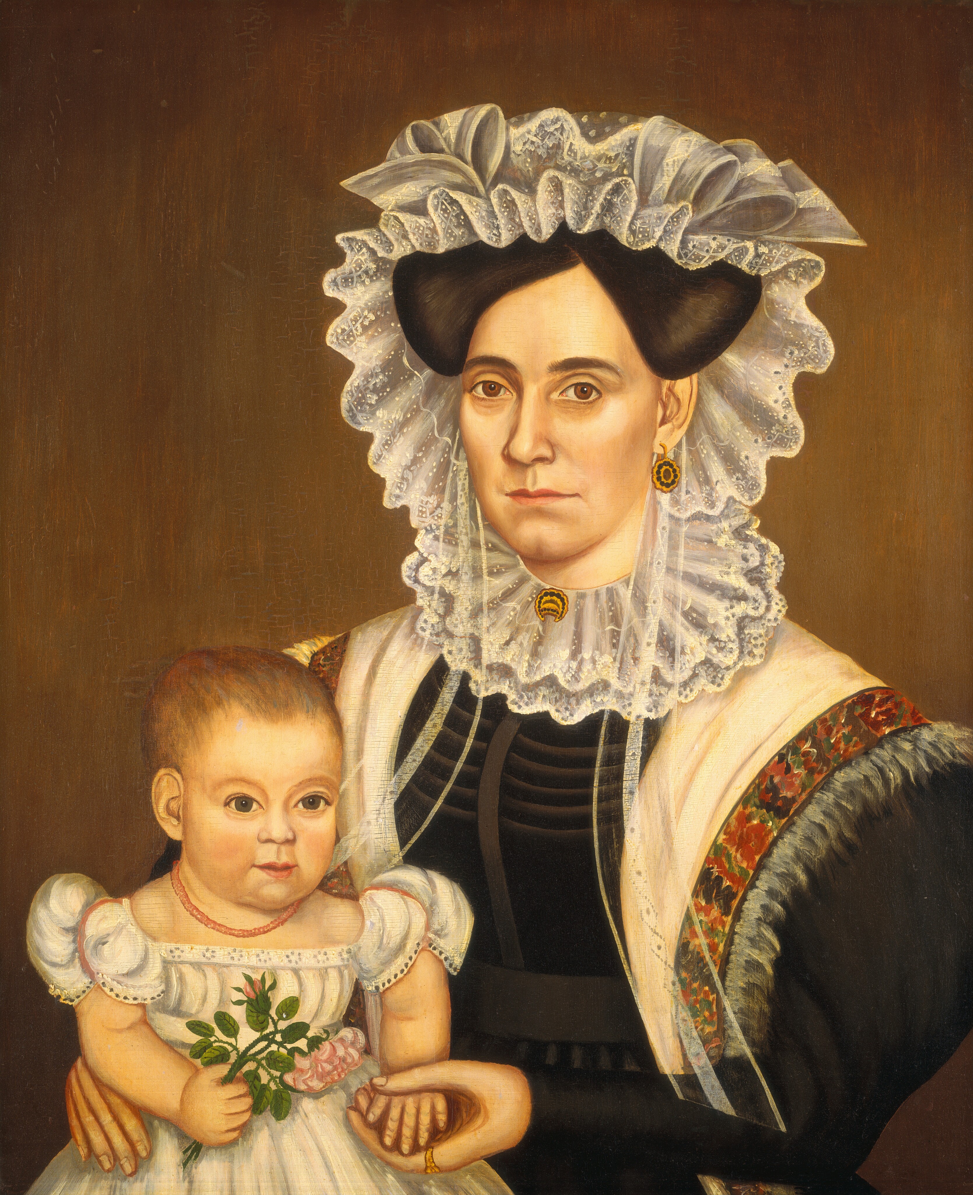 Aphia Salisbury Rich and Baby Edward by Milton W. Hopkins