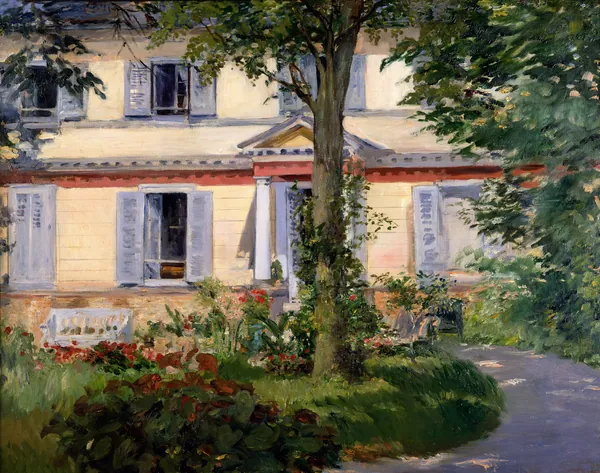 Landhaus in Rueil by Edouard Manet