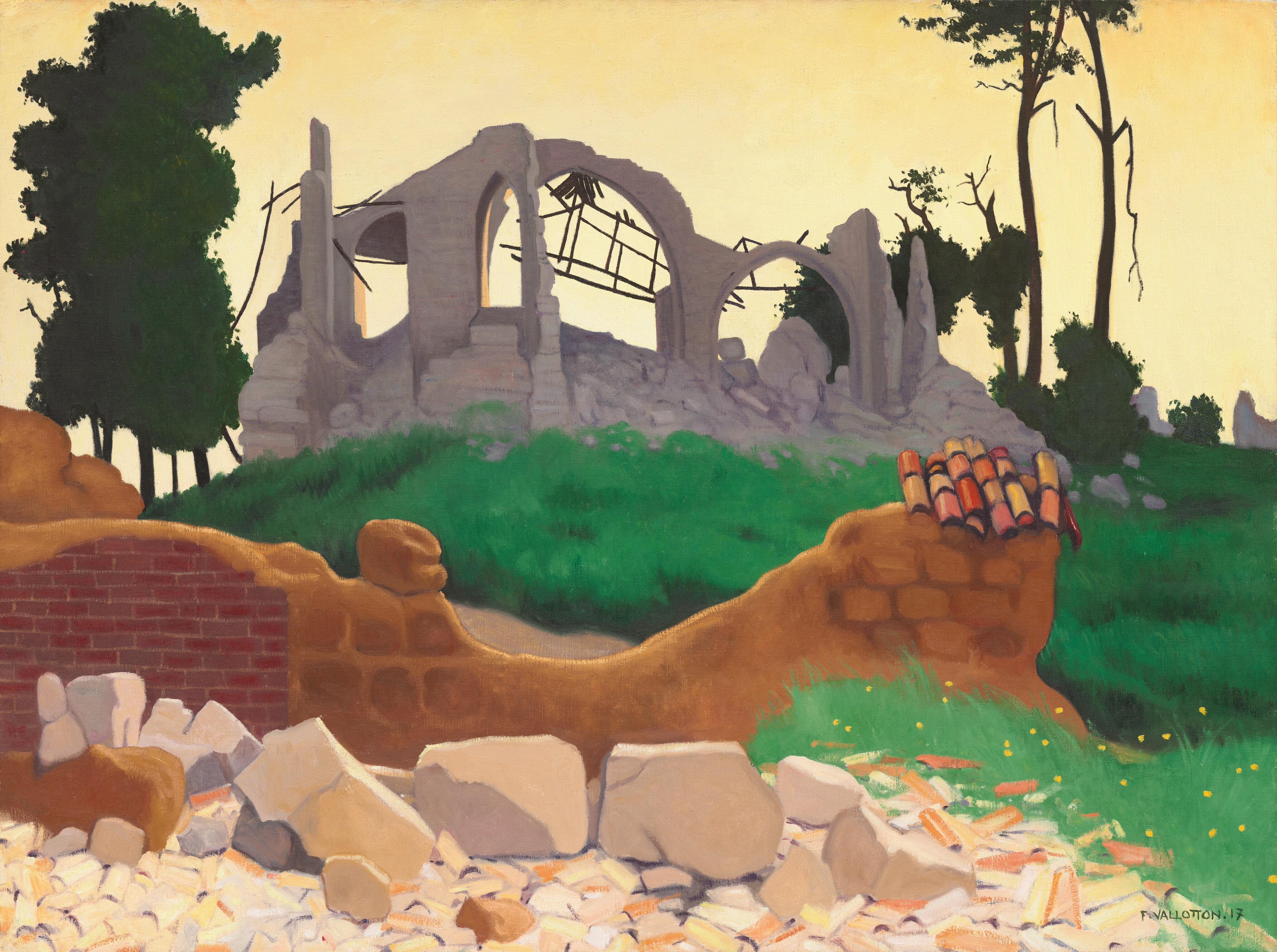 The Church of Souain by Félix Vallotton