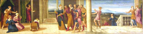 The Legend of the Infant Servius Tullius by Bonifacio de' Pitati (Bonifacio Veronese)