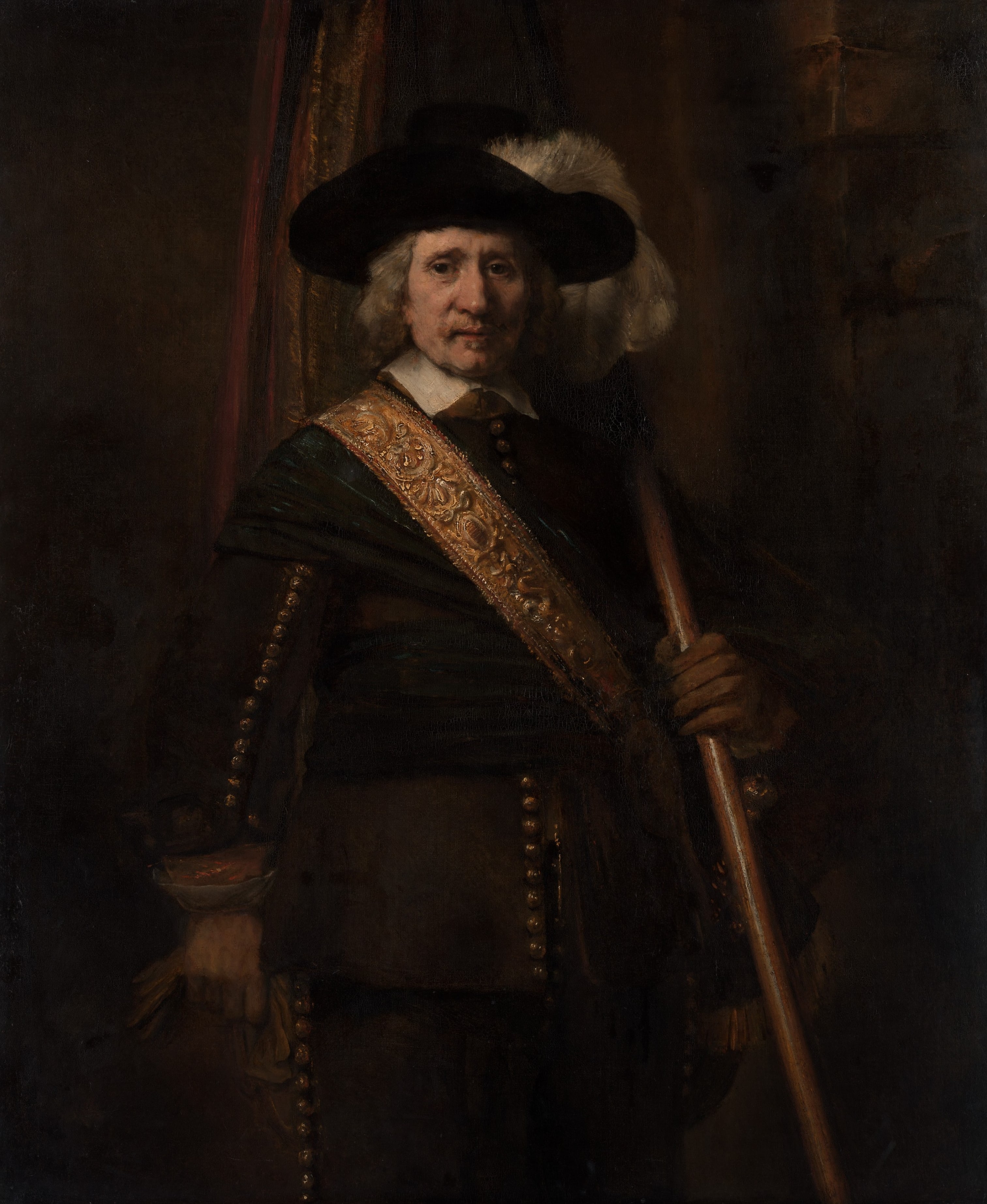 The Standard Bearer (probably Floris Soop, 1604–1657) by Rembrandt (Rembrandt van Rijn)