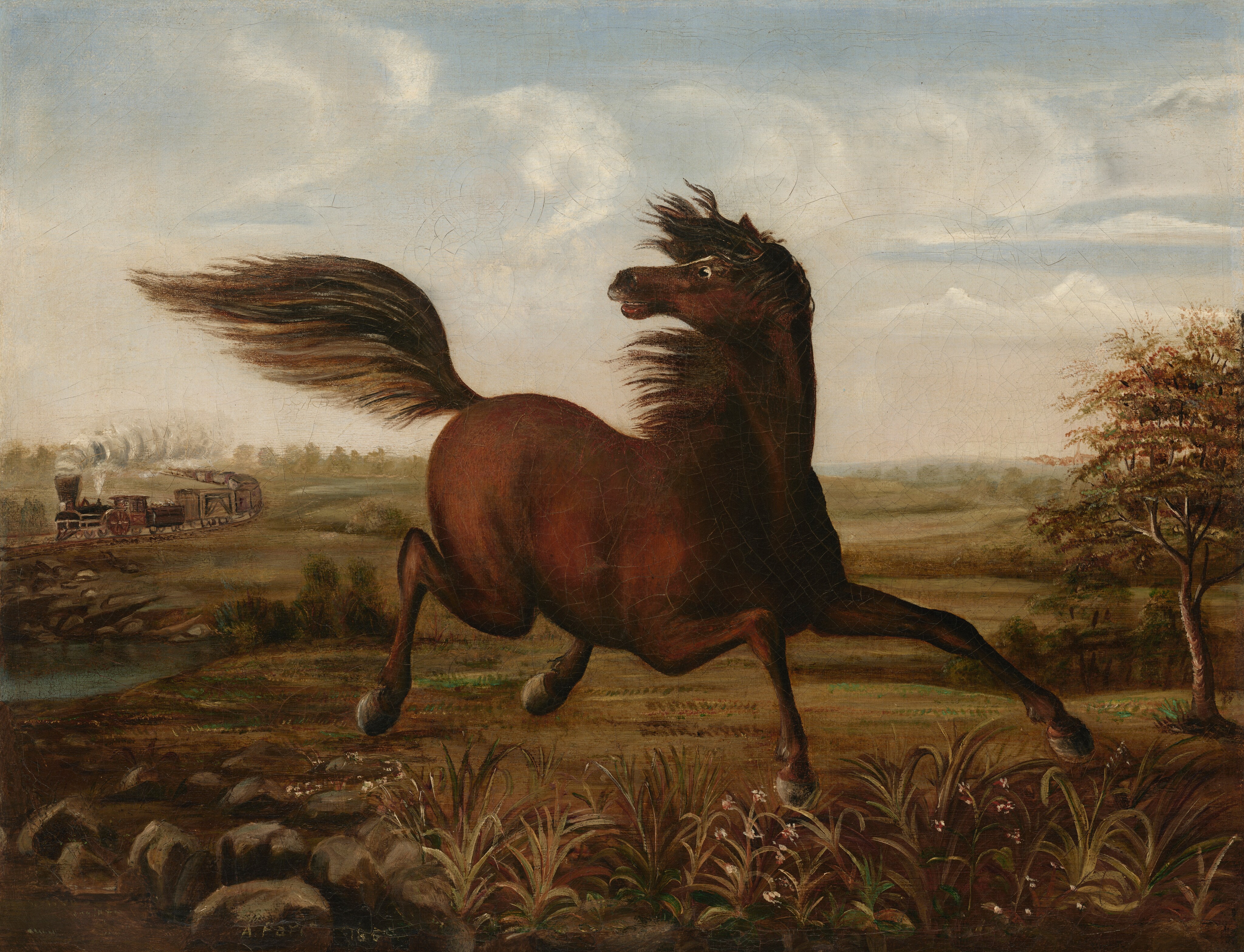 The Neigh of an Iron Horse by Joseph Anderson Faris