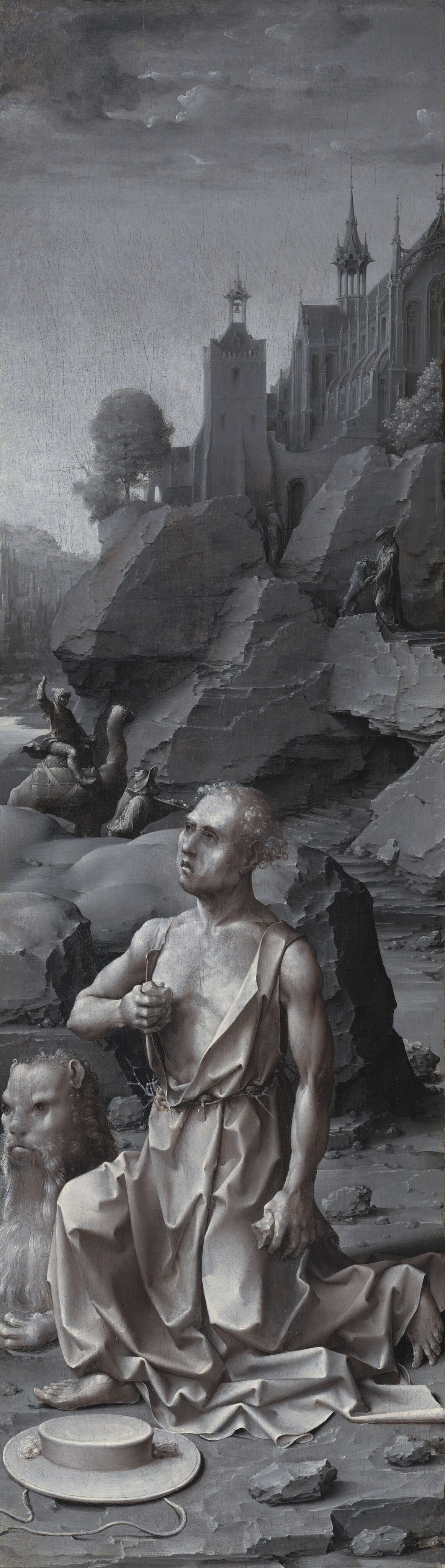 Saint Jerome Penitent [right panel] by Jan Gossaert