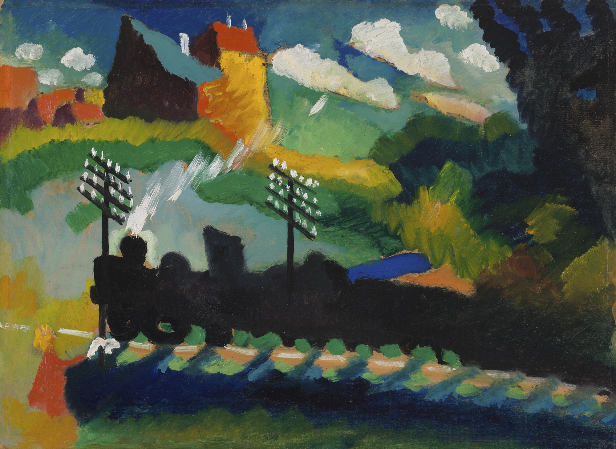 Eisenbahn bei Murnau by Wassily Kandinsky