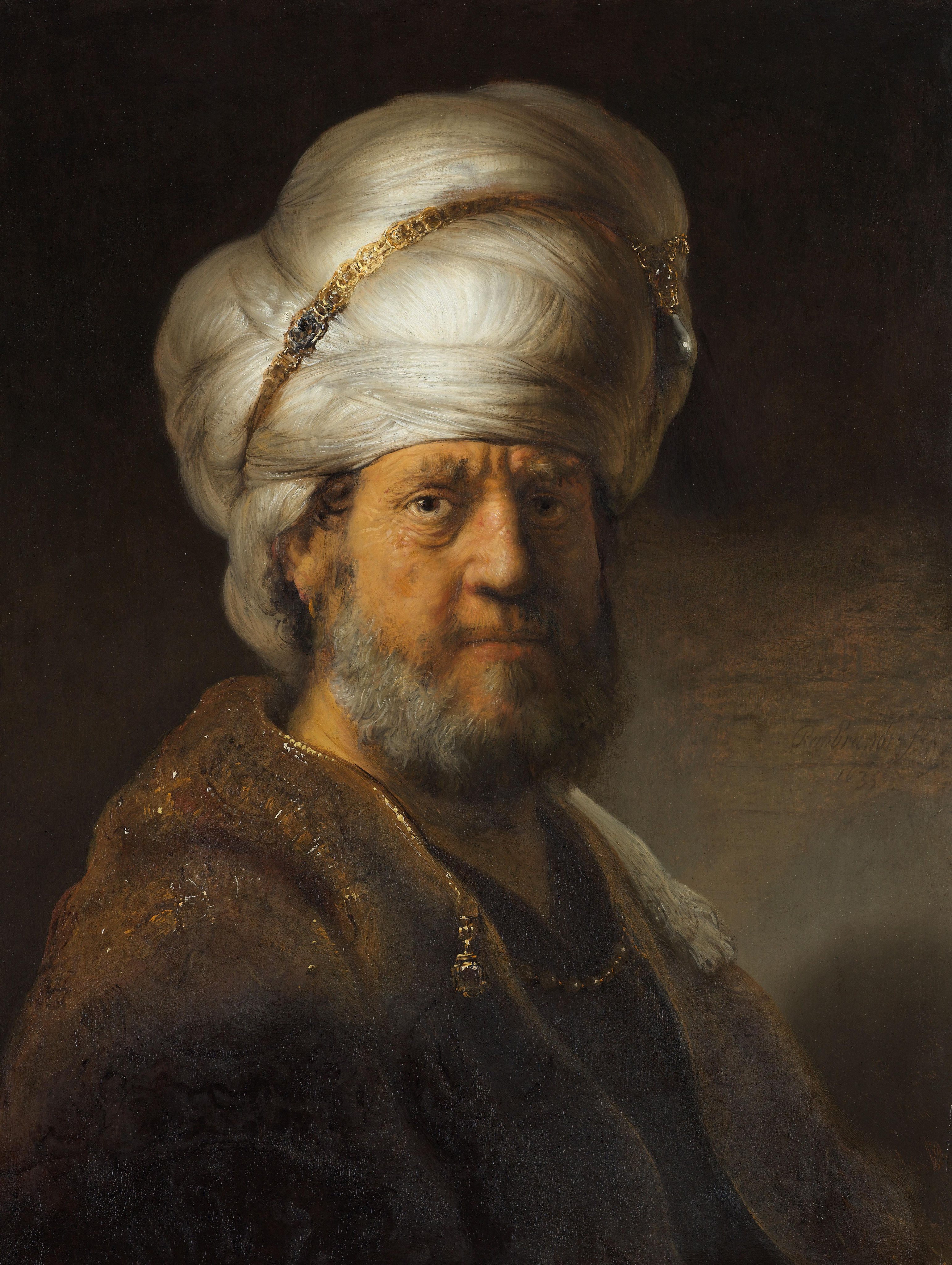 Bust of a Man in Oriental Dress by Rembrandt van Rijn