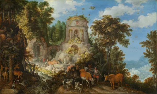 Landscape with the Flight into Egypt by Roelandt Savery