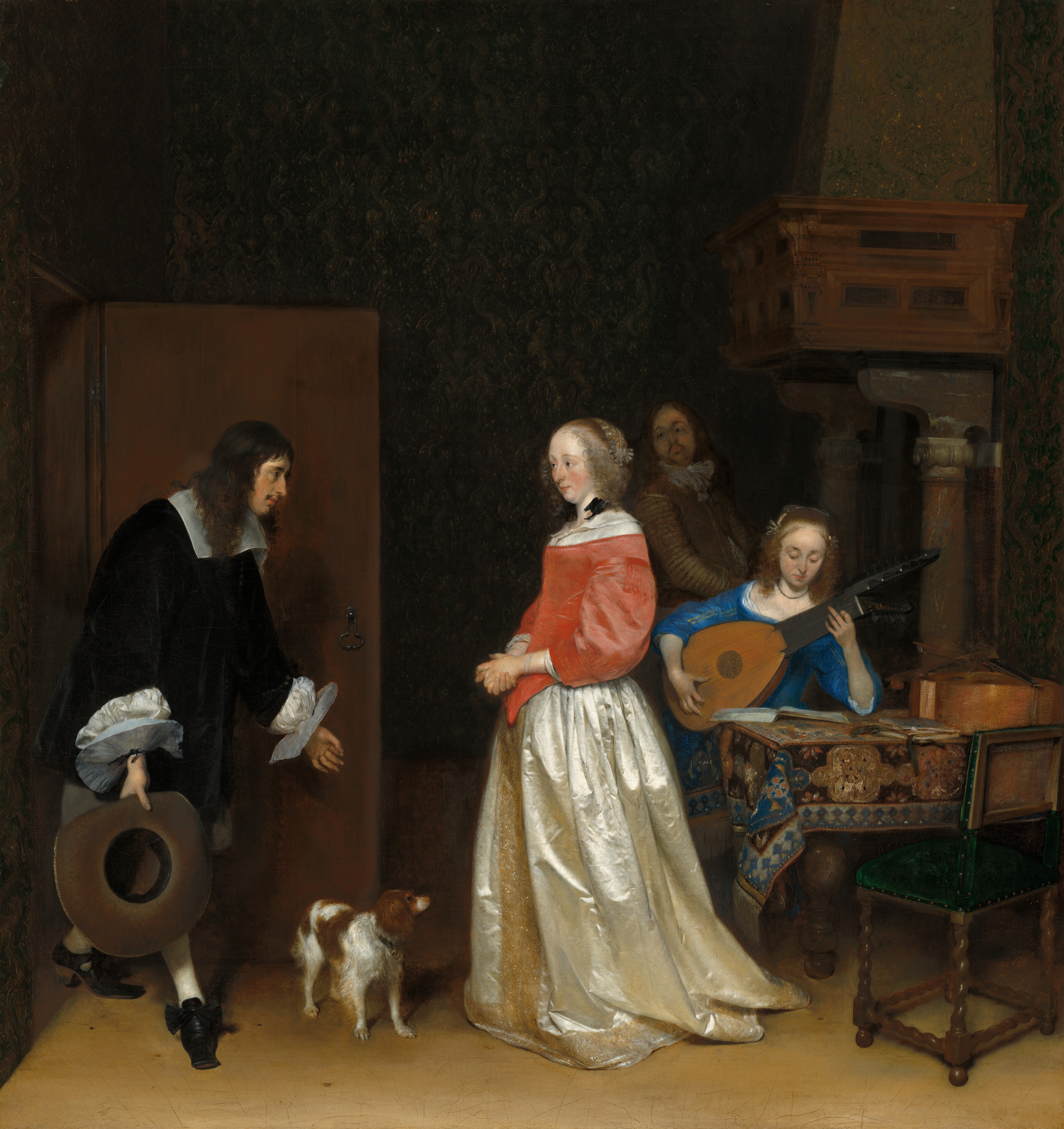The Suitor's Visit by Gerard ter Borch the Younger