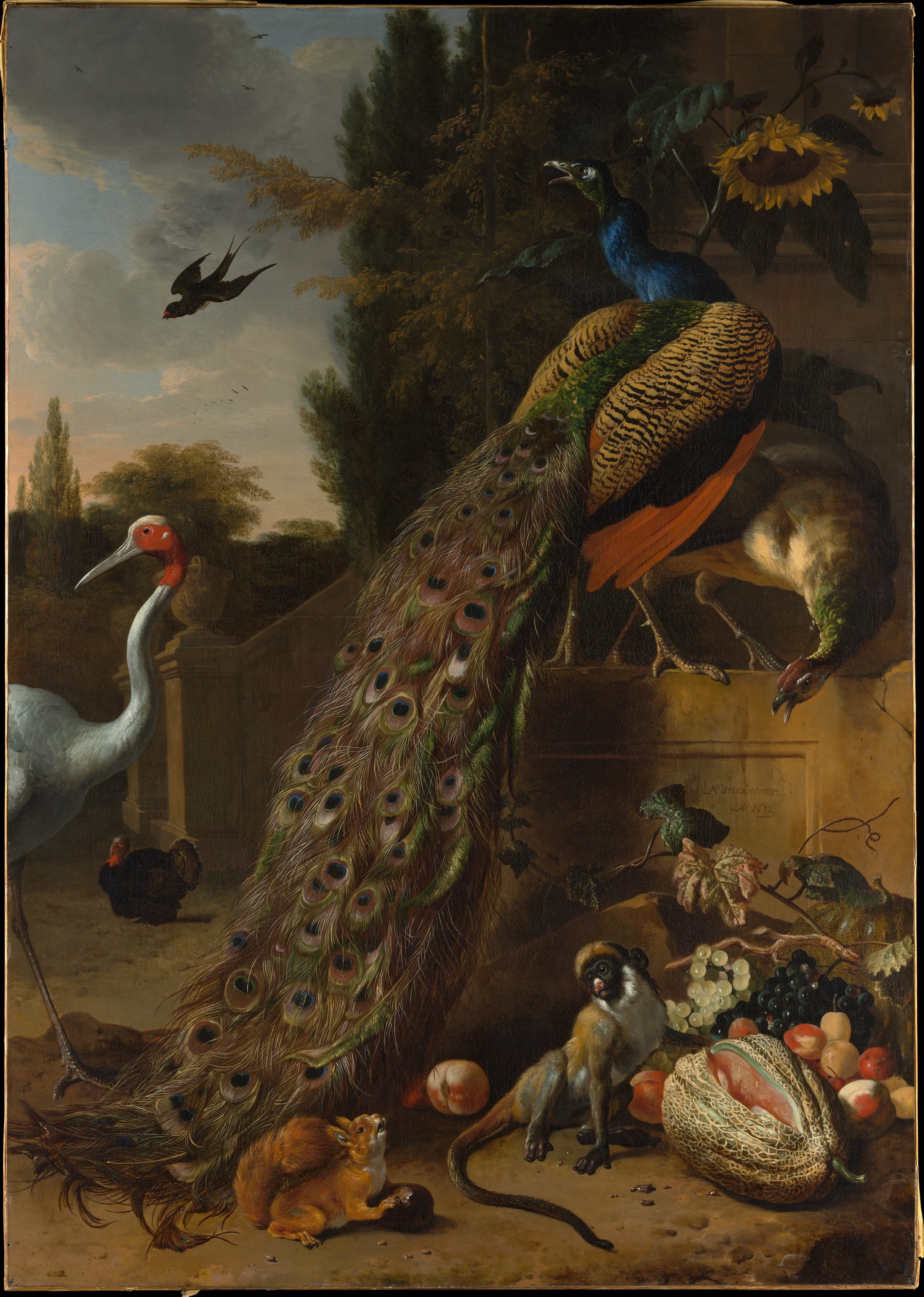 Peacocks by Melchior d' Hondecoeter