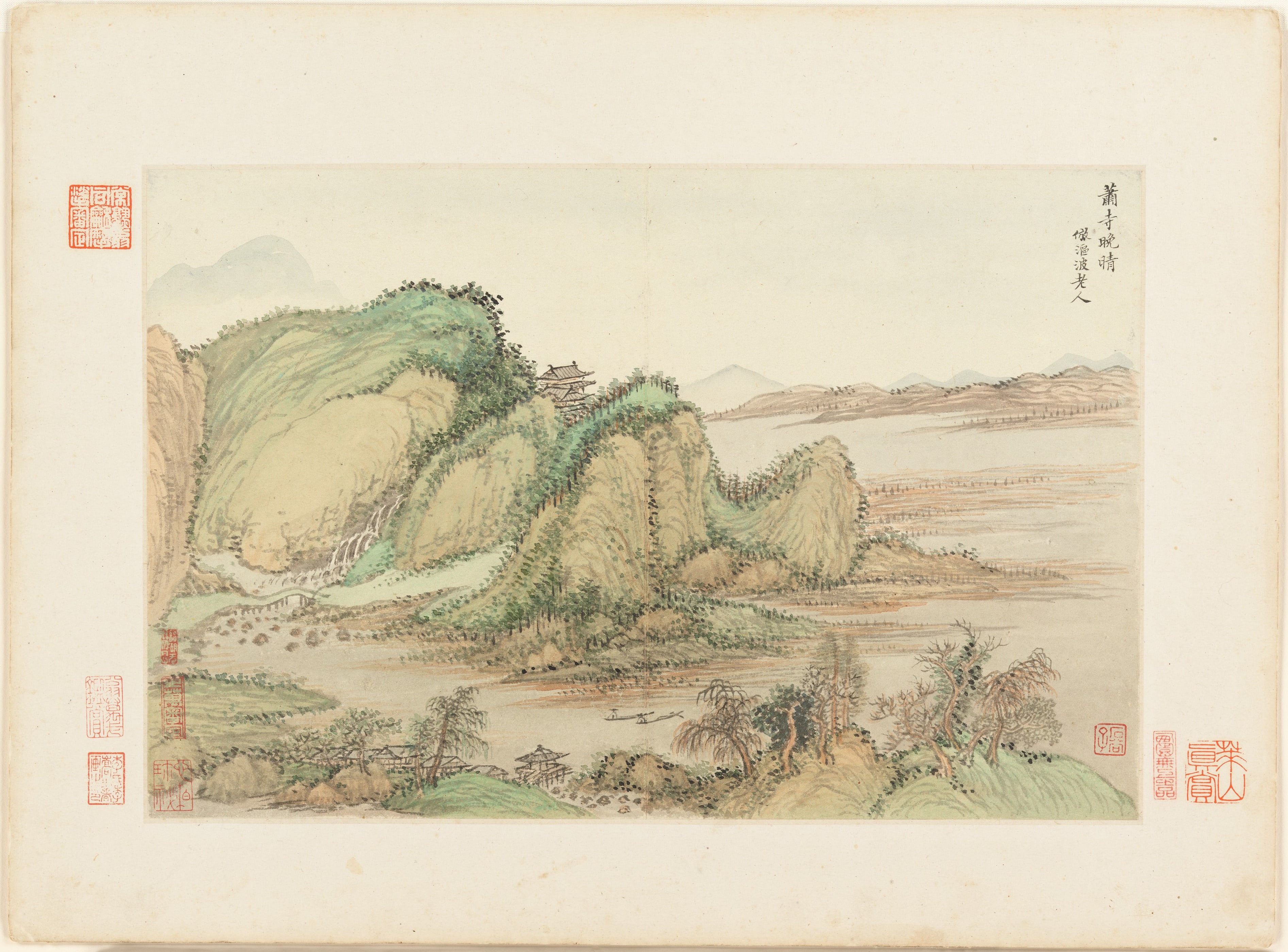 Landscapes after old masters — selected leaf 5 by Wang Hui