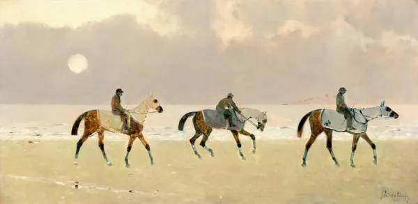 Riders on the Beach at Dieppe by René Pierre Charles Princeteau