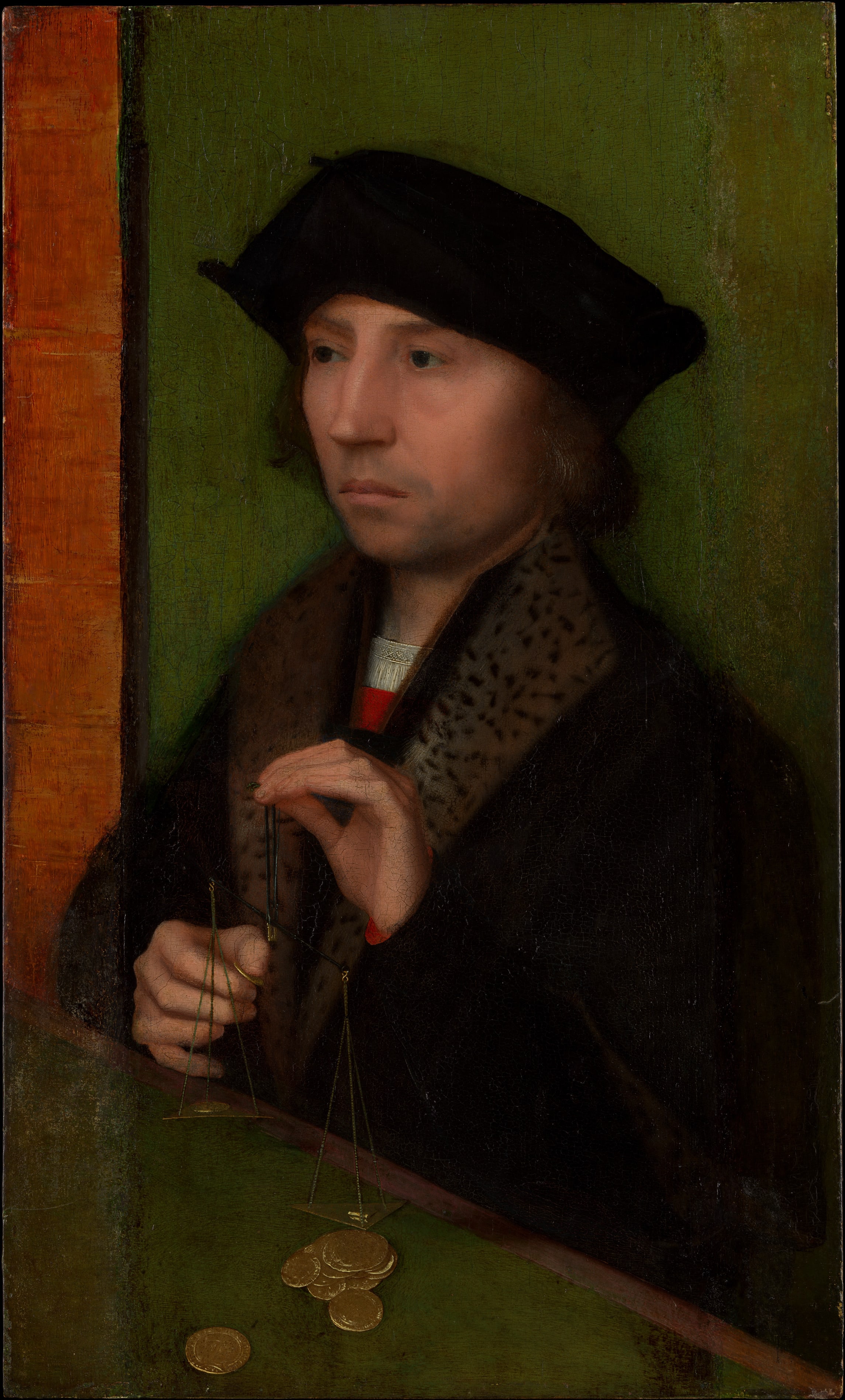 Man Weighing Gold by Adriaen Isenbrant