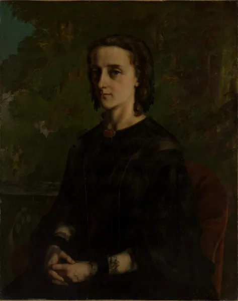 Madame Frederic Breyer (Fanny Hélène Van Bruyssel, 1830–1894) by Gustave Courbet