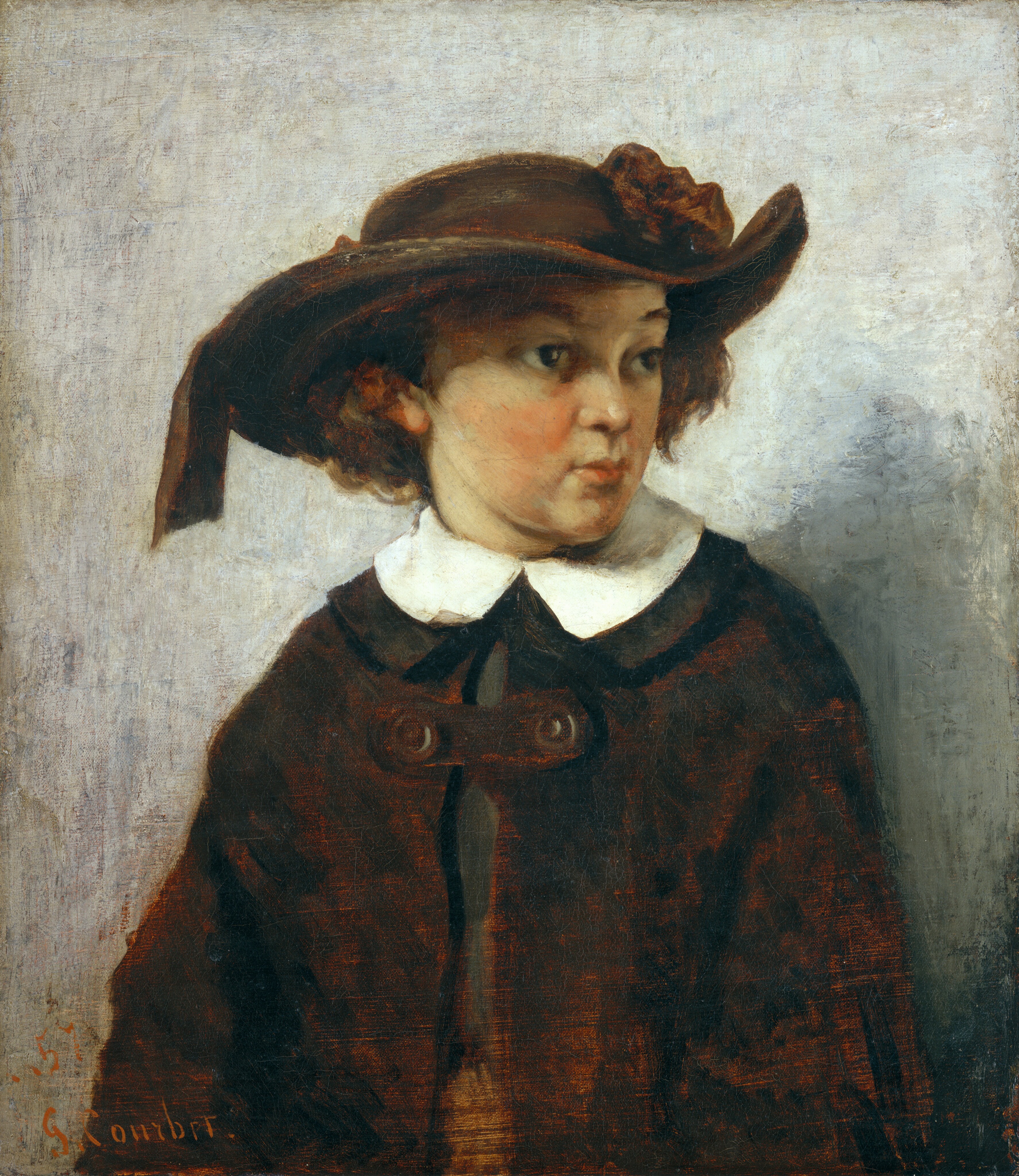 Portrait of a Young Girl by Gustave Courbet