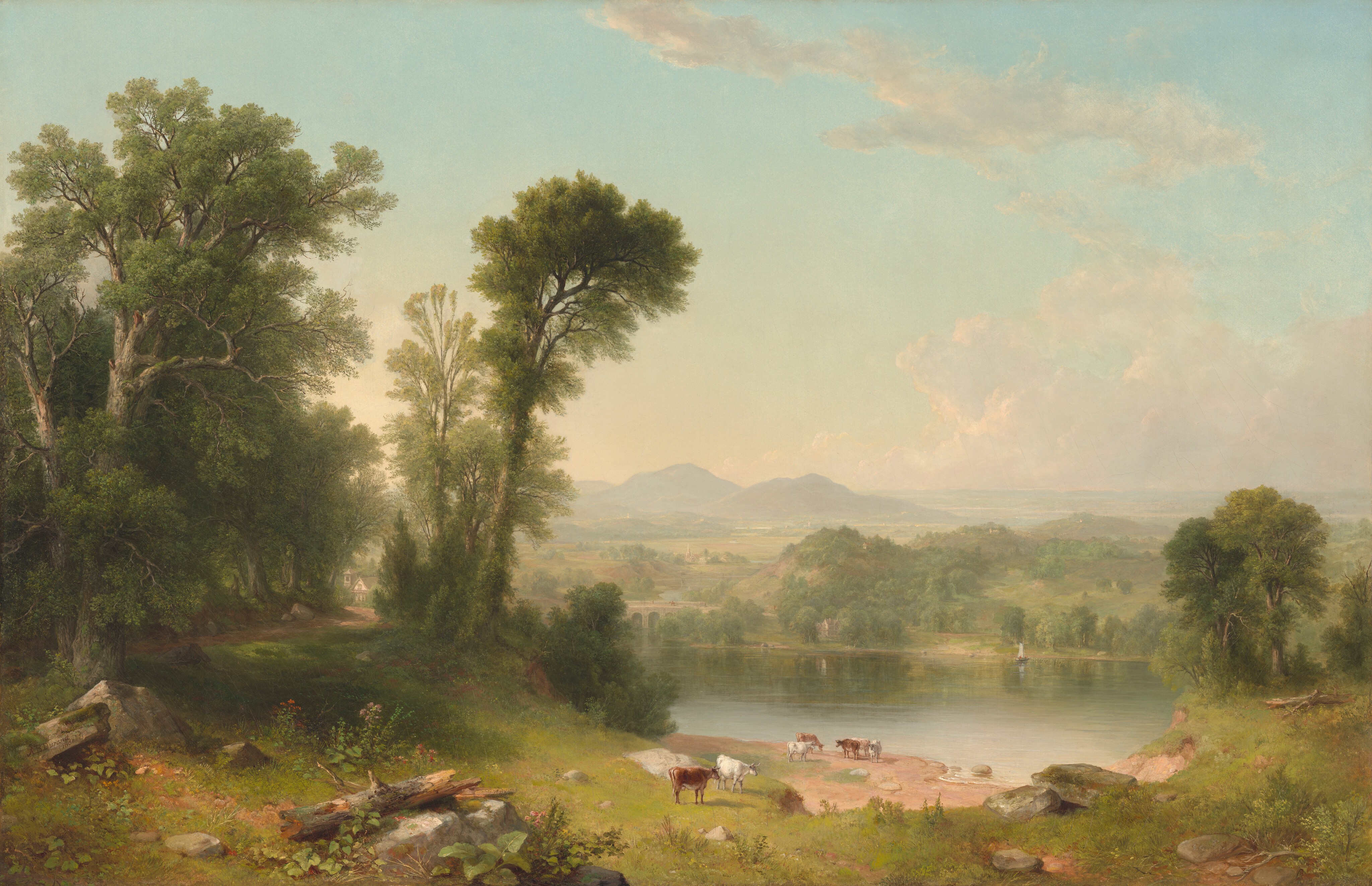 Pastoral Landscape by Asher Brown Durand