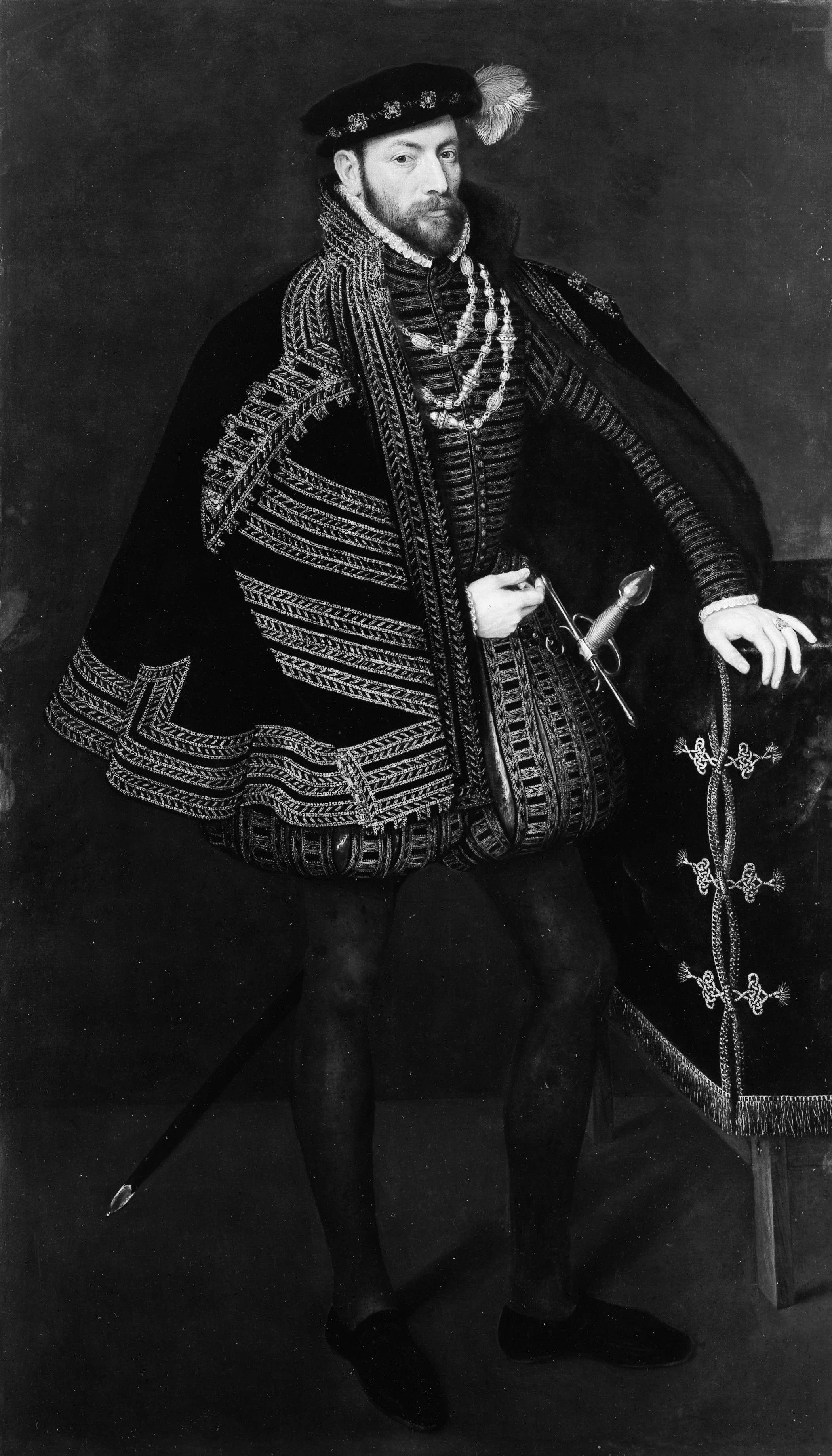 Portrait of a Man, Possibly Ottavio Farnese (1524–1586), Duke of Parma and Piacenza by Anthonis Mor van Dashorst