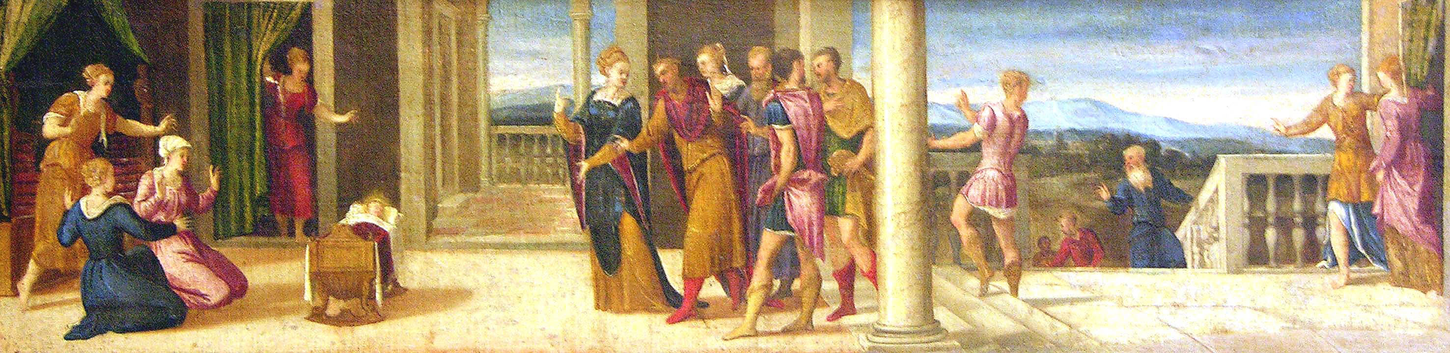 The Legend of the Infant Servius Tullius by Bonifacio de' Pitati (Bonifacio Veronese)