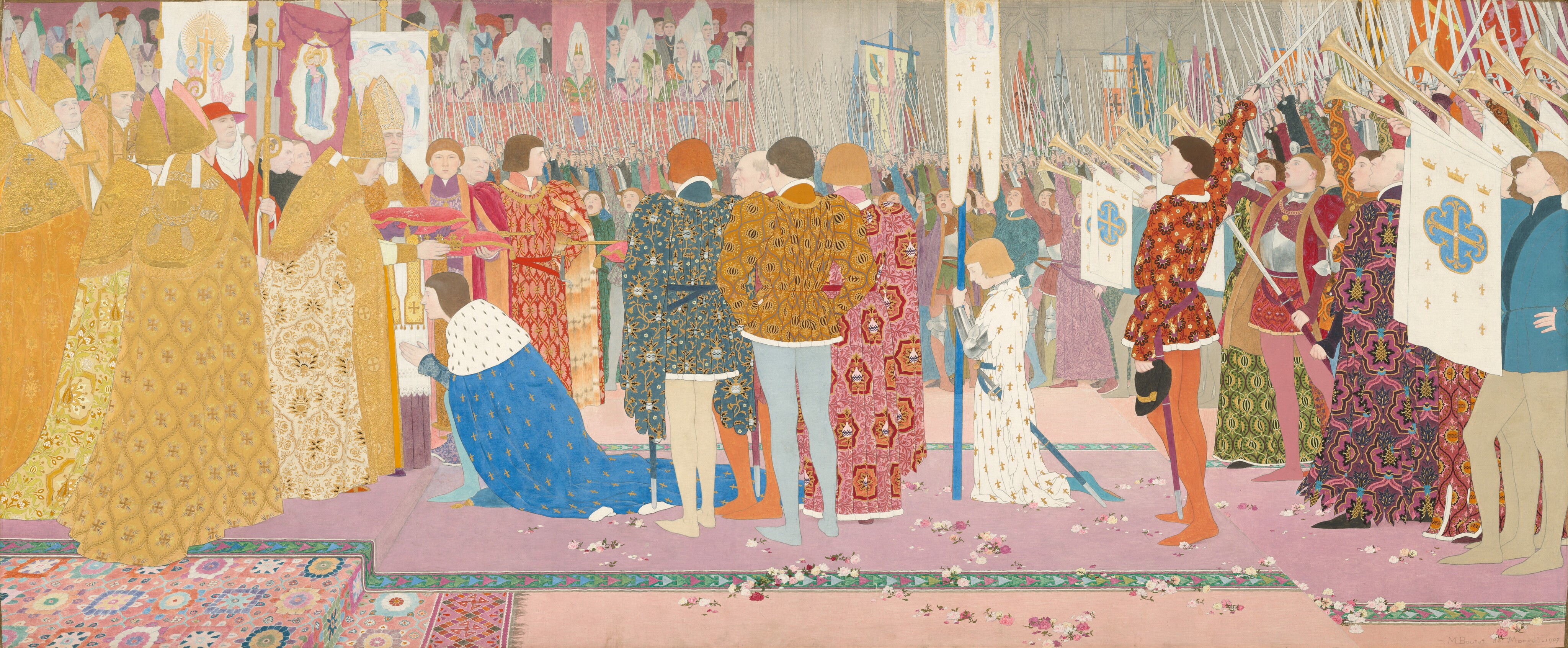 The Crowning at Rheims of the Dauphin by Louis Maurice Boutet de Monvel