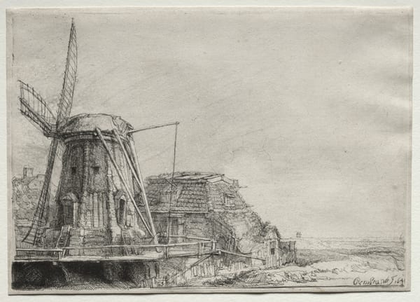 The Windmill by Rembrandt van Rijn