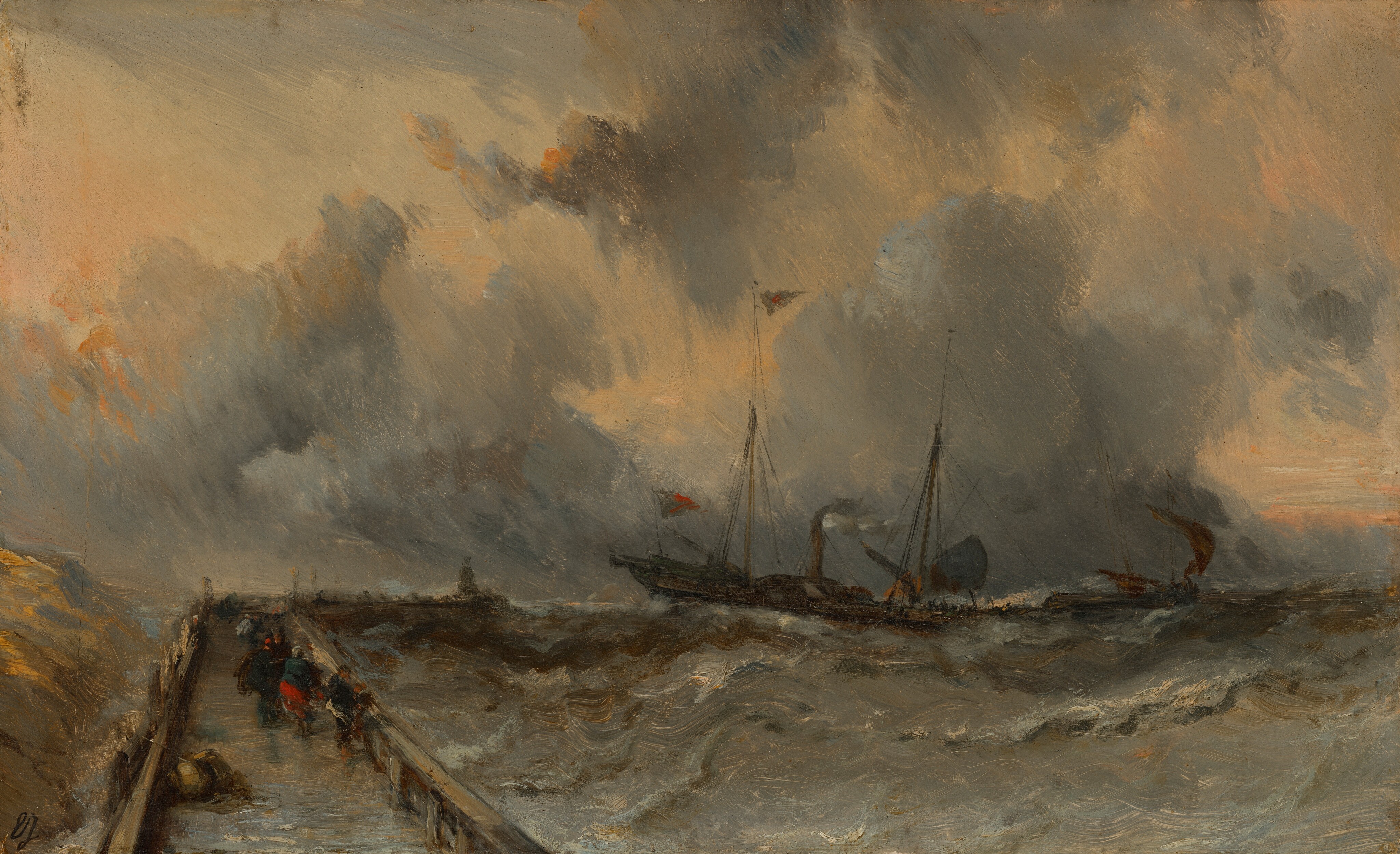 Marine by Eugène Isabey