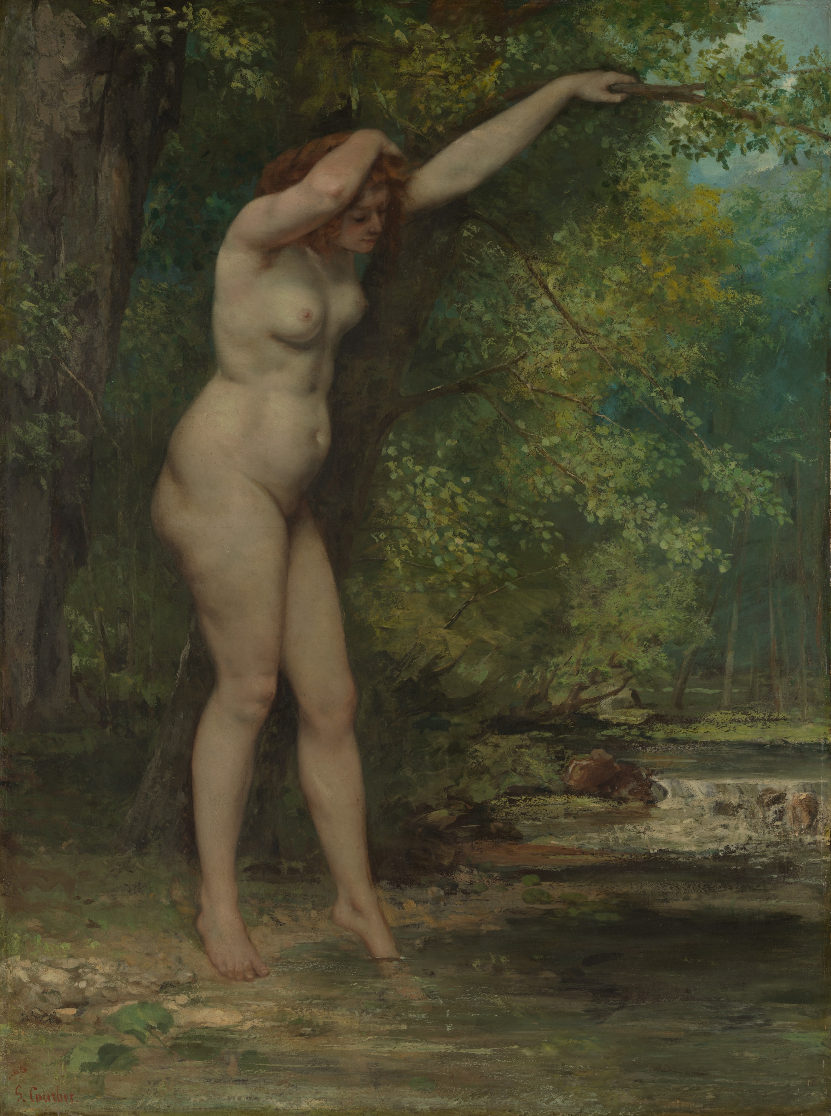 The Young Bather by Gustave Courbet