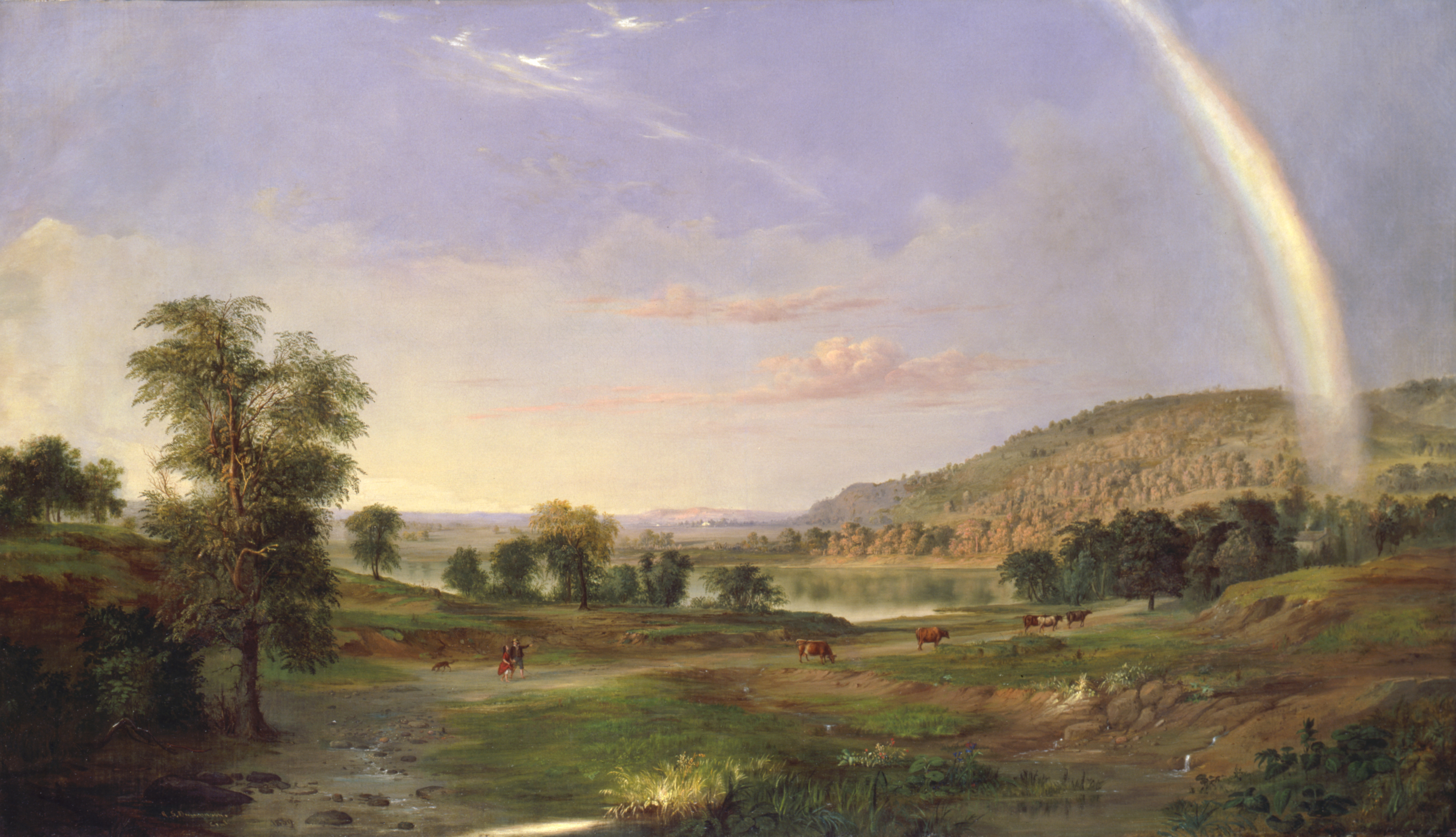 Landscape with Rainbow by Robert S. Duncanson