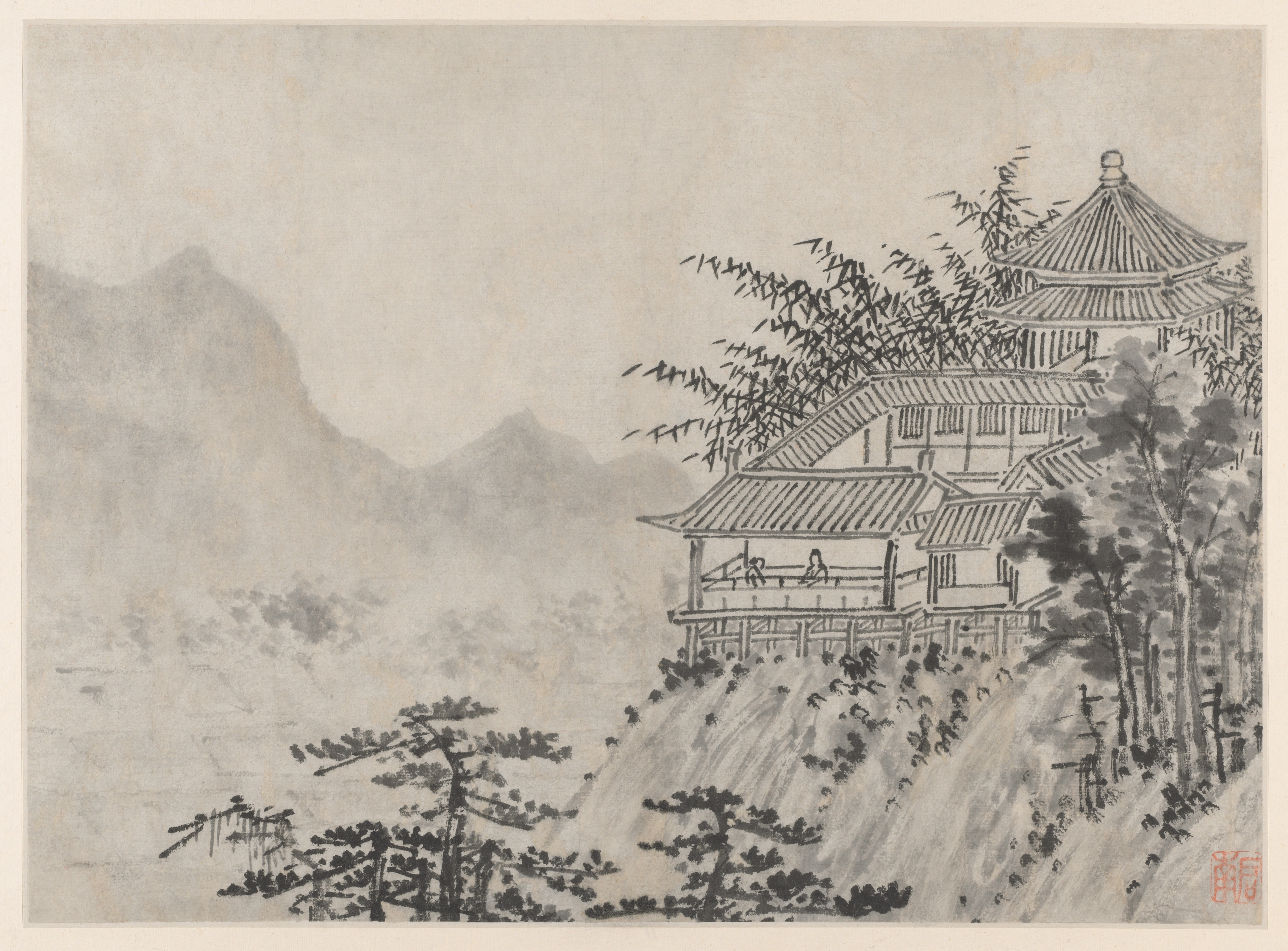 The Thousand Acres of Clouds, from Twelve Views of Tiger Hill, Suzhou by Shen Zhou