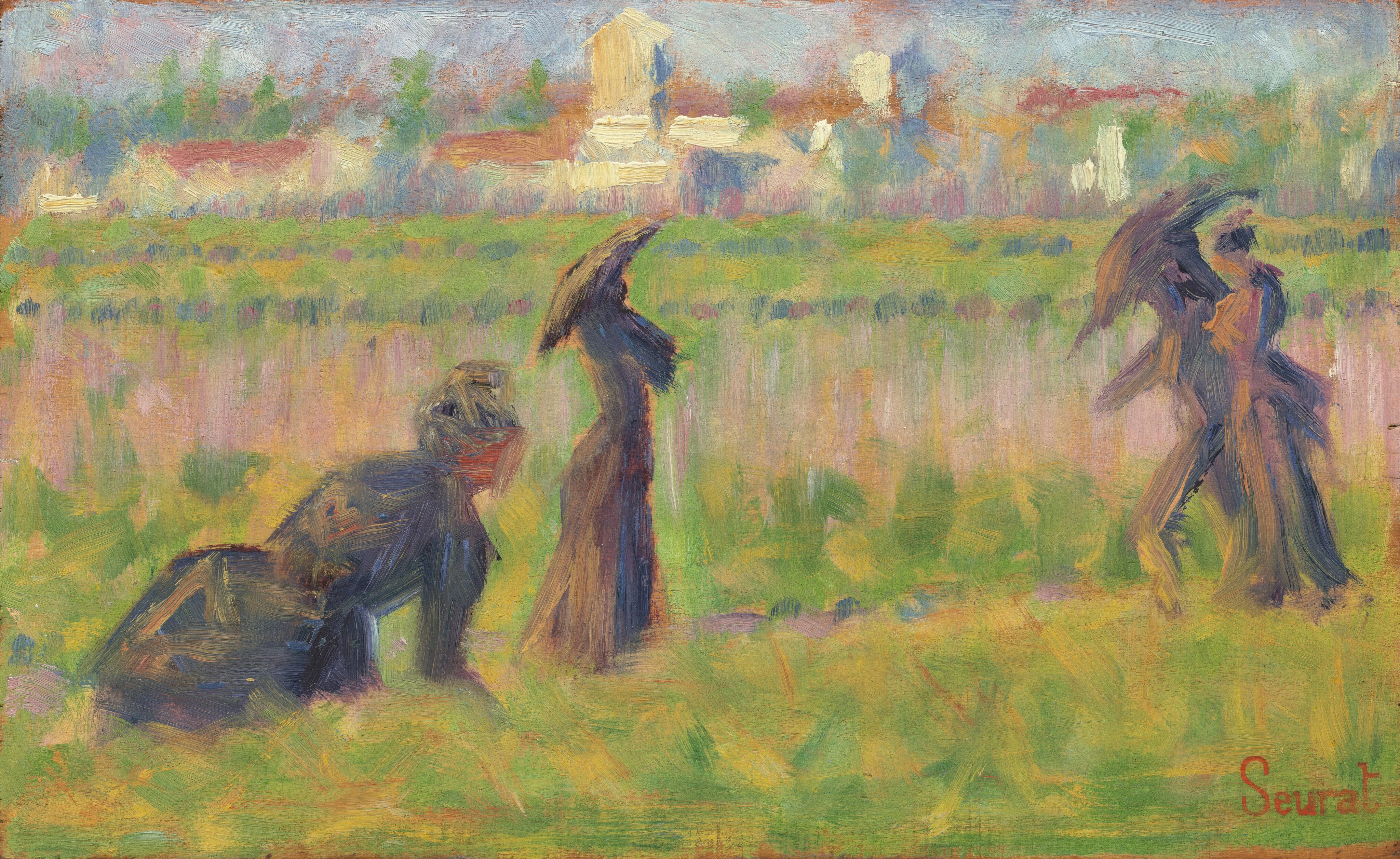 Figures in a Landscape by Georges Seurat