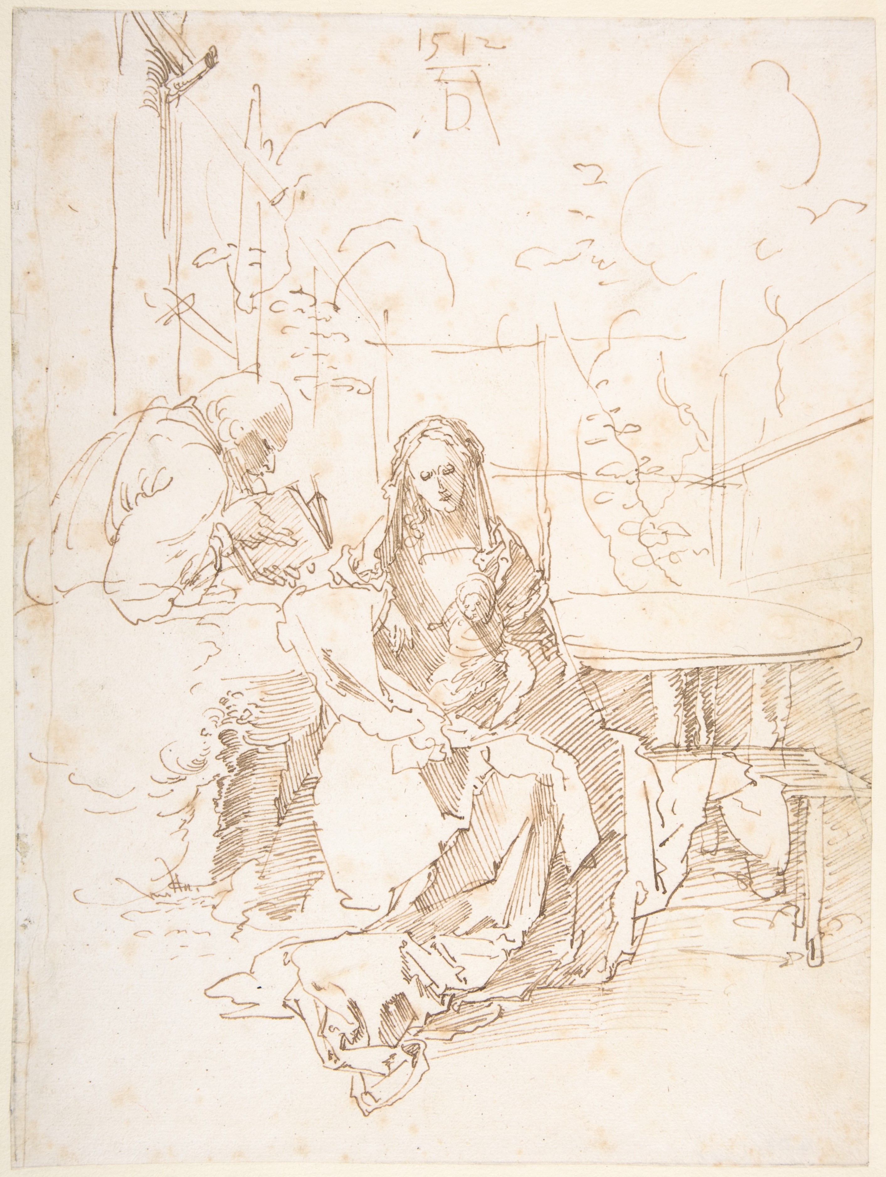 The Holy Family in an Enclosed Garden by Albrecht Dürer