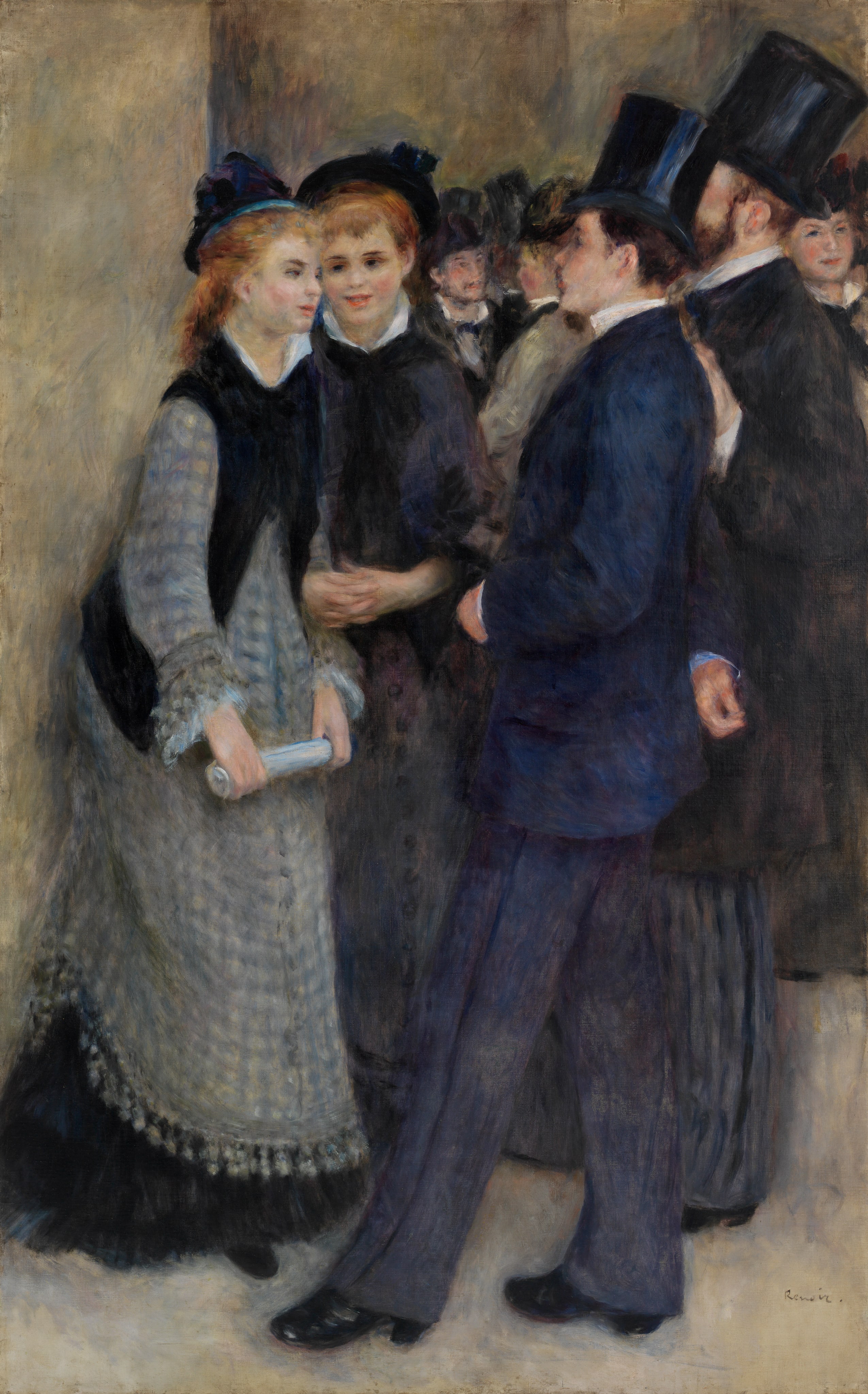 Leaving the Conservatory (La Sortie du conservatoire) by Pierre-Auguste Renoir