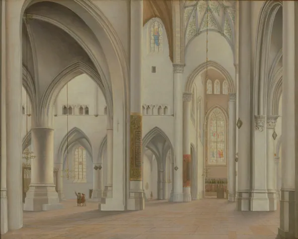 The Interior of Saint Bavo, Haarlem by Pieter Jansz. Saenredam