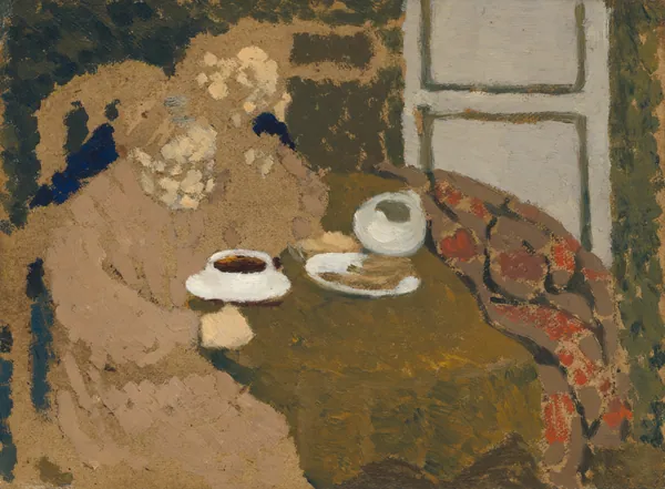 Two Women Drinking Coffee by Edouard Vuillard